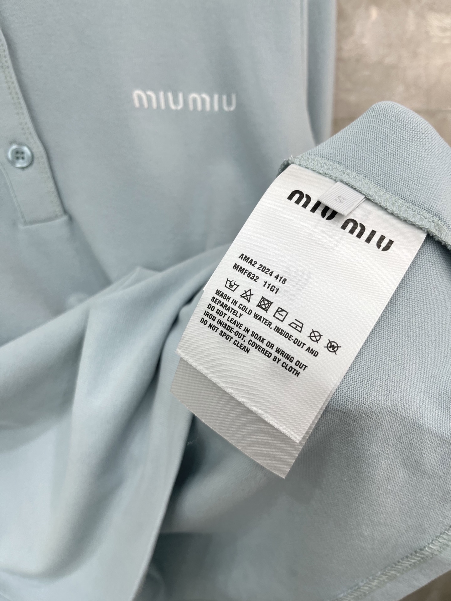 🛒𝐍𝐄𝐖 · 𝟐𝟎𝟐6/爆款现货原单品质 Miu Mi*｜2026新款刺绣长袖T云感舒适的面料上身的触感
