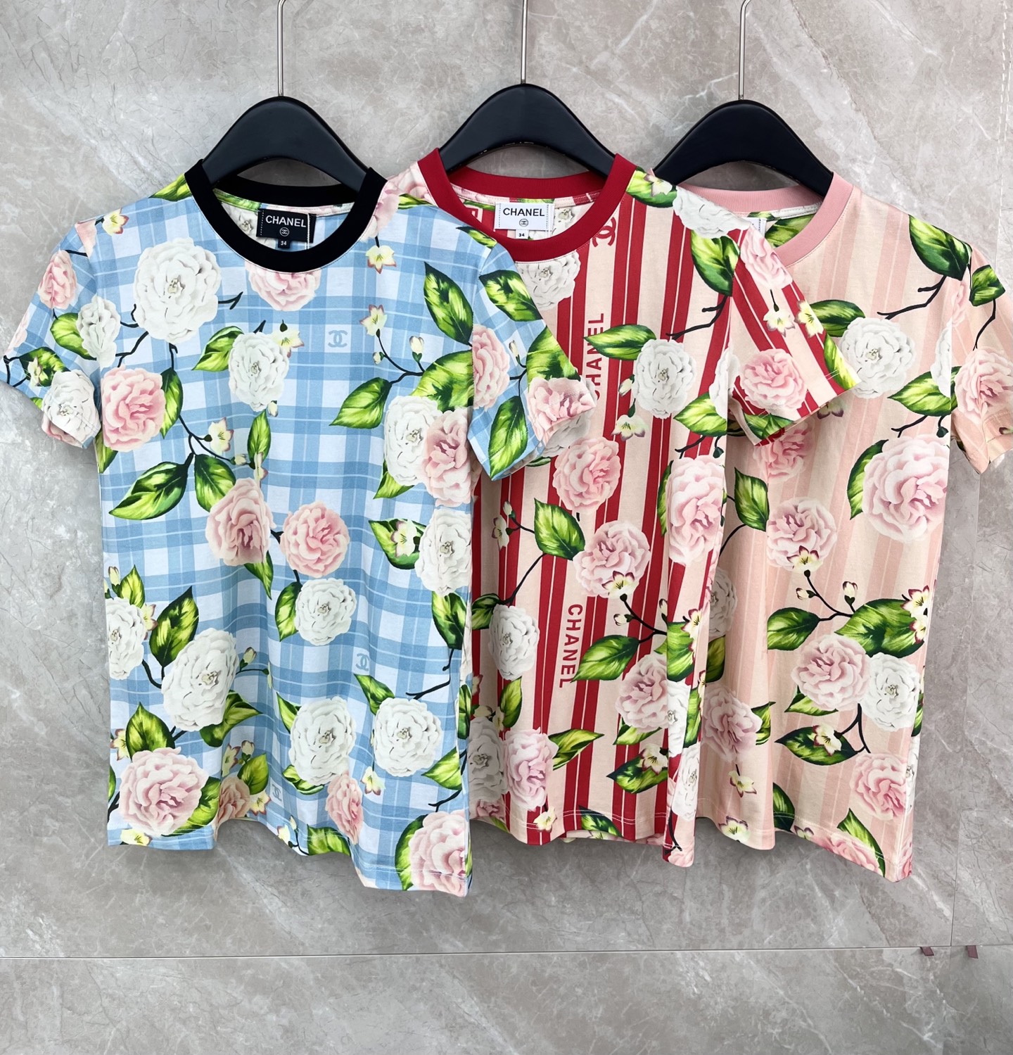 🛒𝐍𝐄𝐖 · 𝟐𝟎𝟐6/爆款现货原单品质 Chane*｜精致工艺印花短袖T恤高订面料 亲肤透气舒适标志性