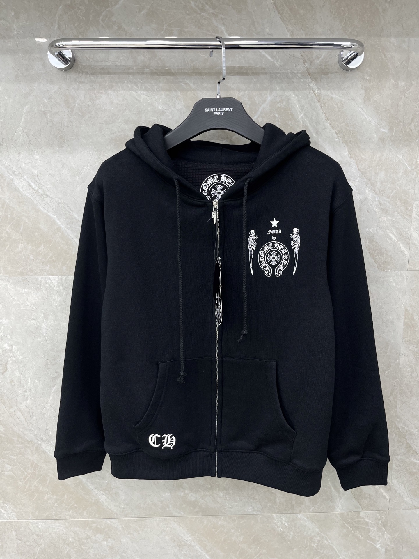 🛒𝐍𝐄𝐖 · 𝟐𝟎𝟐5/爆款现货原单品质 克罗星｜25带帽双层新品外套高端定制棉质面料 撞色印花重工设计