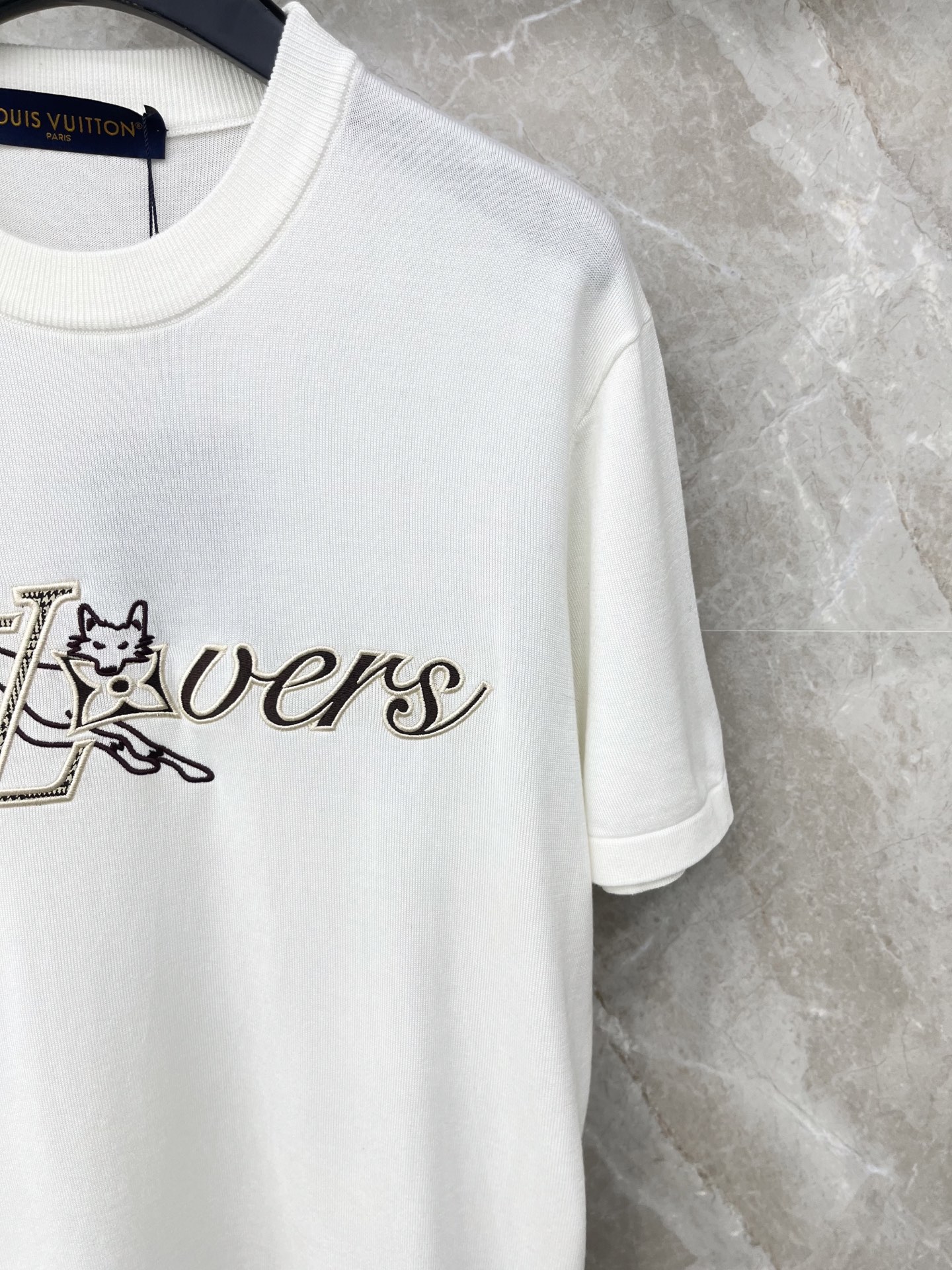 🛒𝐍𝐄𝐖 · 𝟐𝟎𝟐6/爆款现货【原版定制】LV ｜2026圆领老花刺绣针织短袖 男女同款定制YB材质 