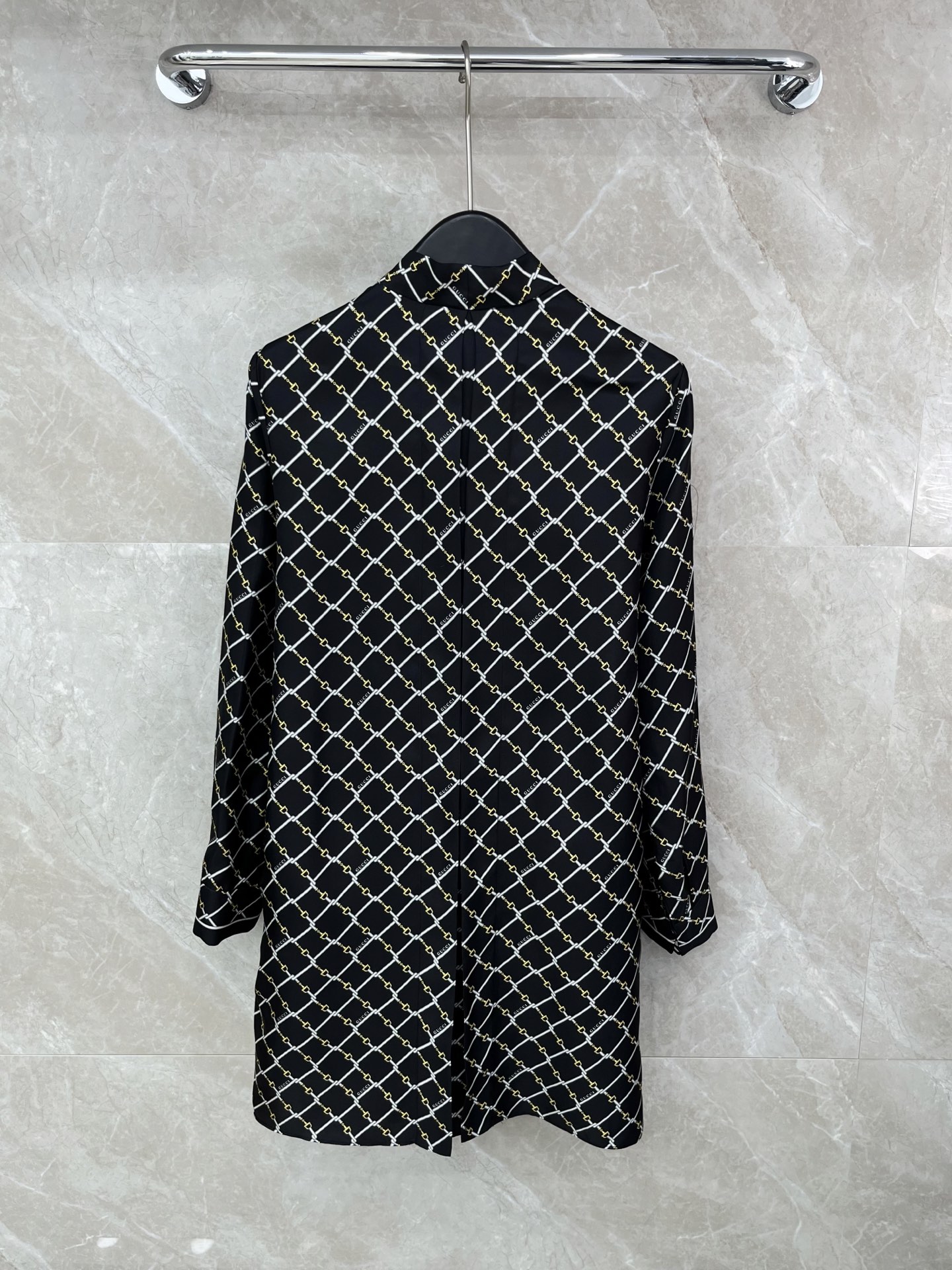 🛒𝐍𝐄𝐖 · 𝟐𝟎𝟐6/爆款现货【原版定制】Gucc*｜2026新品蝴蝶结真丝衬衫连衣裙1:1定制YB印