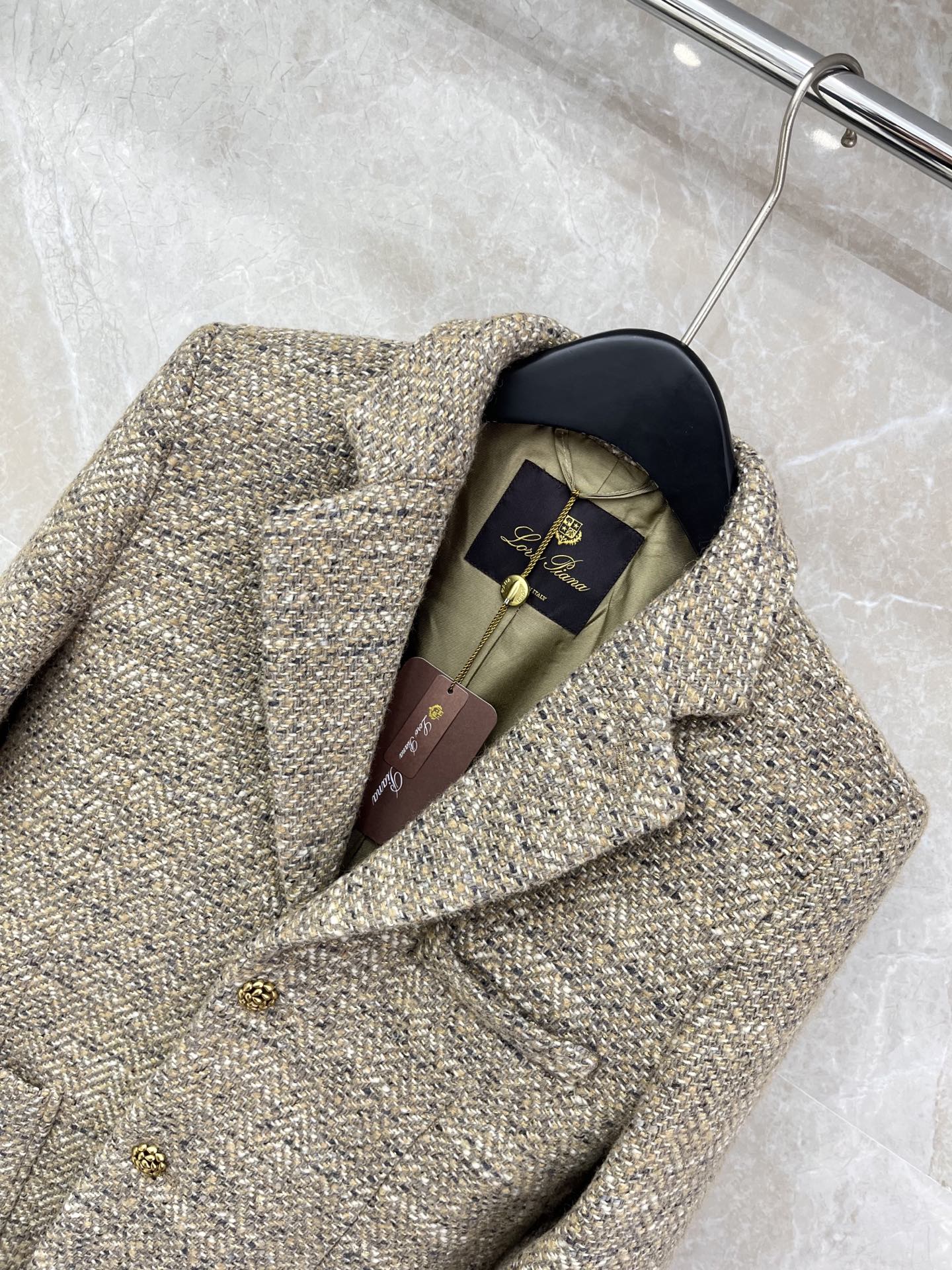 🛒𝐍𝐄𝐖 · 𝟐𝟎𝟐6/爆款现货原单品质 Lp*｜26早春新品粗花呢翻领外套混色纱线设计 大工厂订制！羊