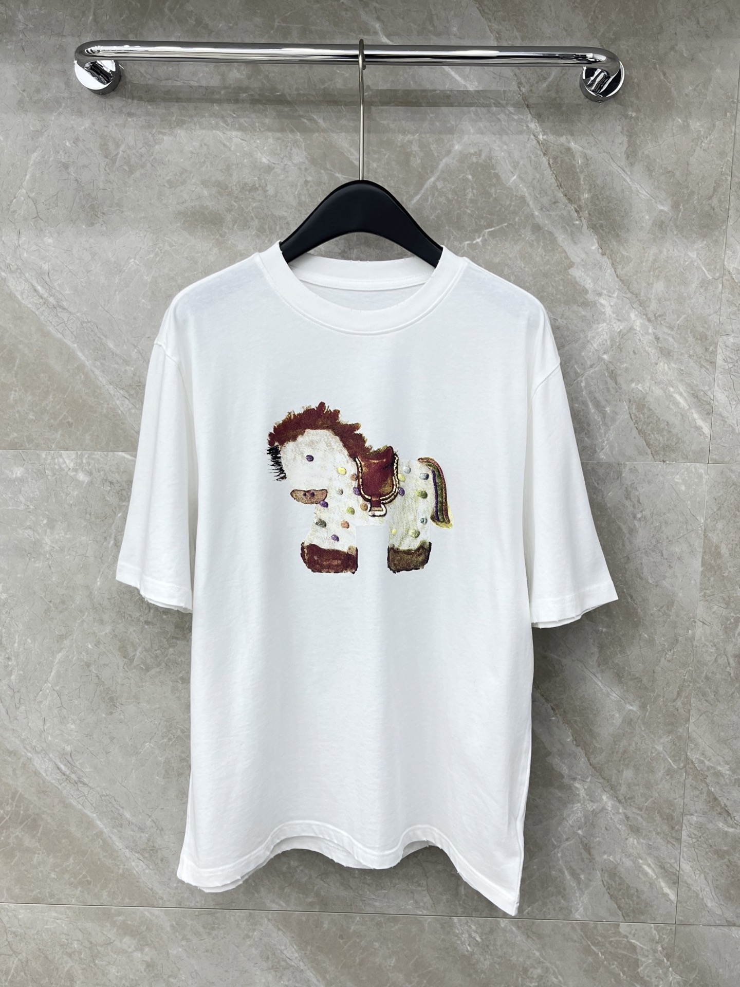 🛒𝐍𝐄𝐖 · 𝟐𝟎𝟐6/爆款现货原单品质 设计师*｜26新品气泡立体印花短袖T恤精致宽松版型上身巨显瘦！