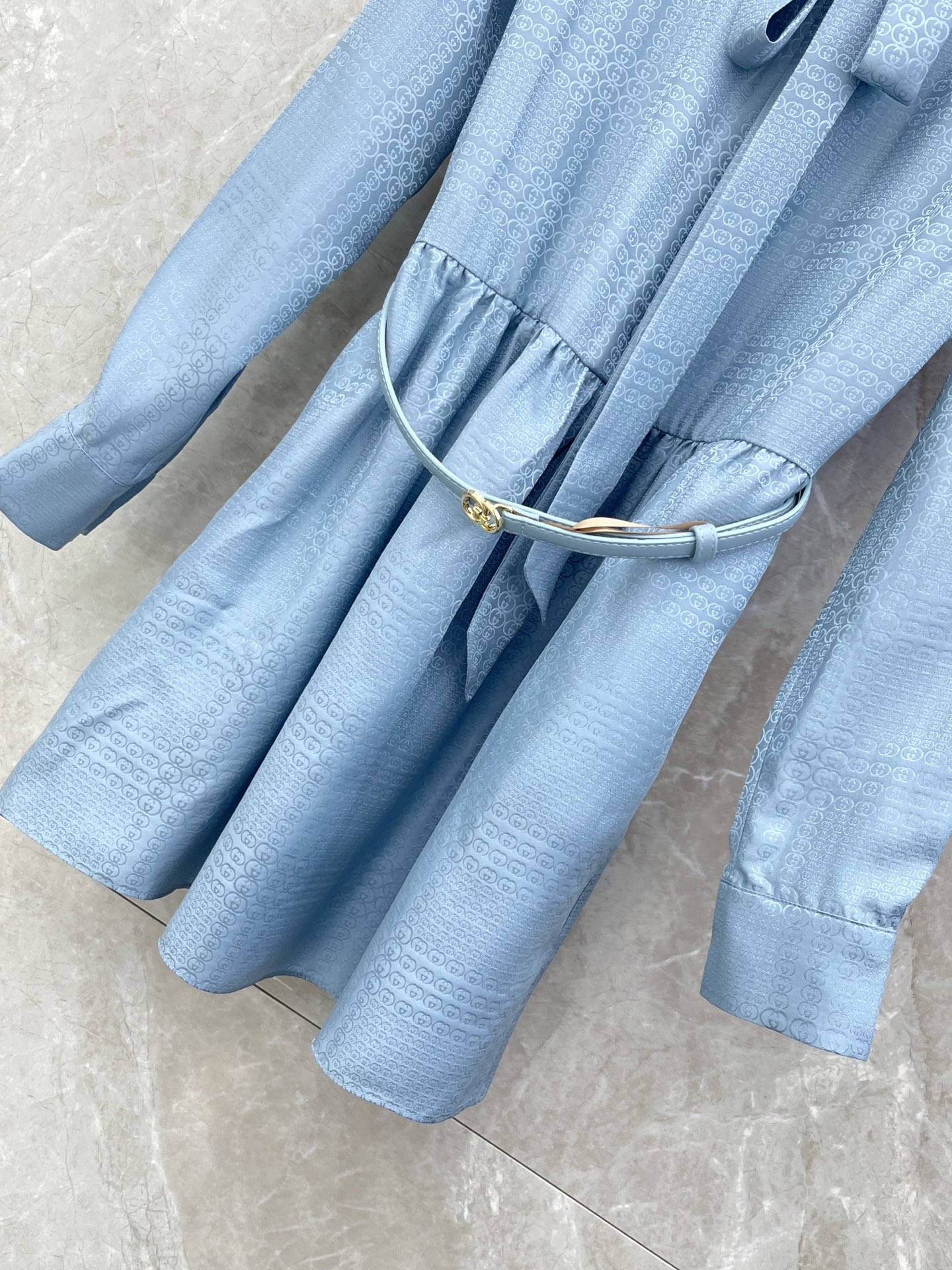 🛒𝐍𝐄𝐖 · 𝟐𝟎𝟐6/爆款现货【原版定制】Gucc*｜2026新品GG提花真丝连衣裙1:1定制YB材质