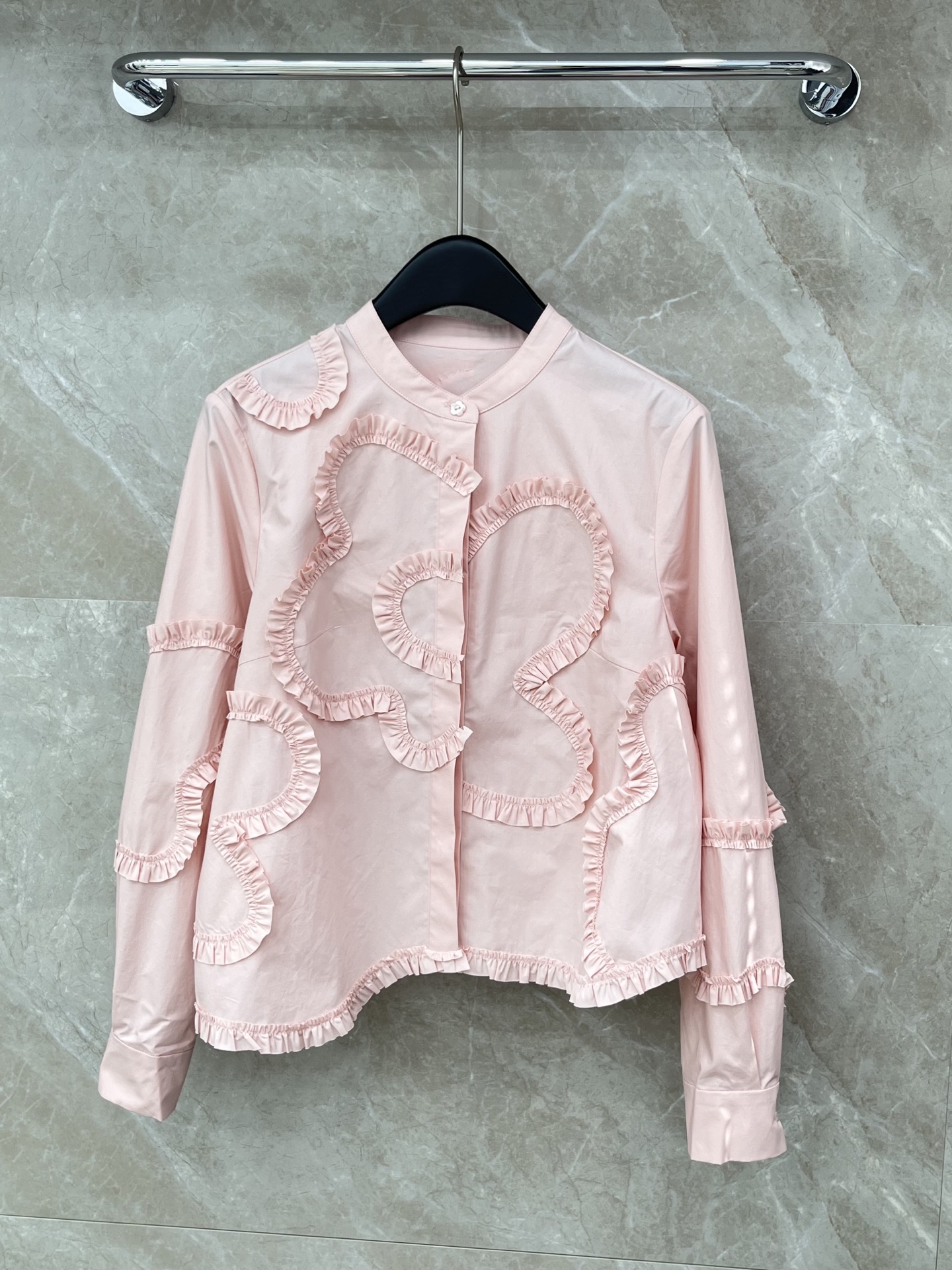 🛒𝐍𝐄𝐖 · 𝟐𝟎𝟐6/爆款现货原单品质 小众*｜2026新品长袖法式盘花衬衫精致甜美风设计 高级肌理细