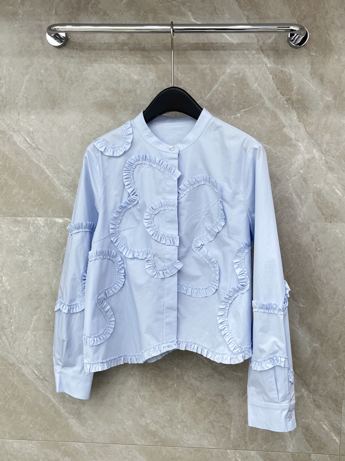 🛒𝐍𝐄𝐖 · 𝟐𝟎𝟐6/爆款现货原单品质 小众*｜2026新品长袖法式盘花衬衫精致甜美风设计 高级肌理细