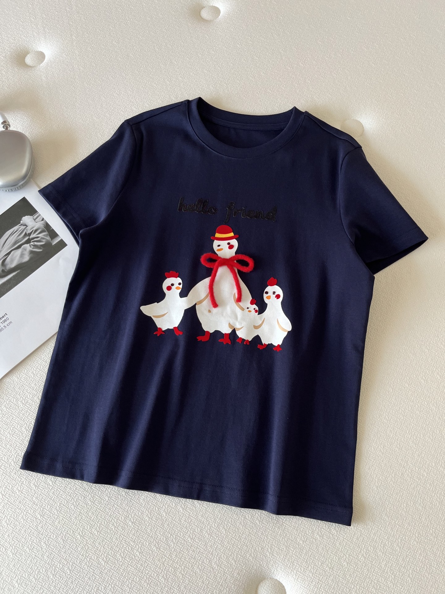 🛒𝐍𝐄𝐖 · 𝟐𝟎𝟐6/爆款现货【春夏上新】 设计师小众｜2026新款立体蝴蝶结工艺款弹力T恤高订面料，