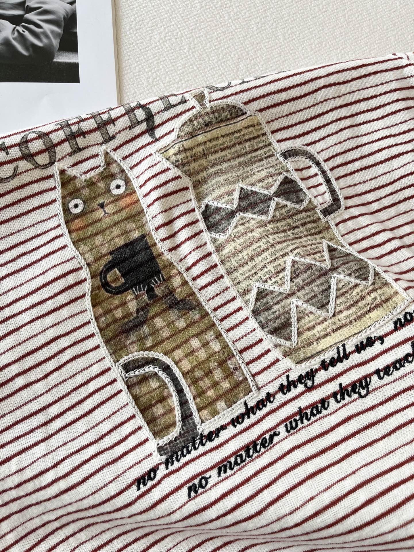 🛒𝐍𝐄𝐖 · 𝟐𝟎𝟐6/爆款现货【春夏上新】 设计师小众｜2026新款立体麦穗轮廓刺绣工艺款弹力T恤高订