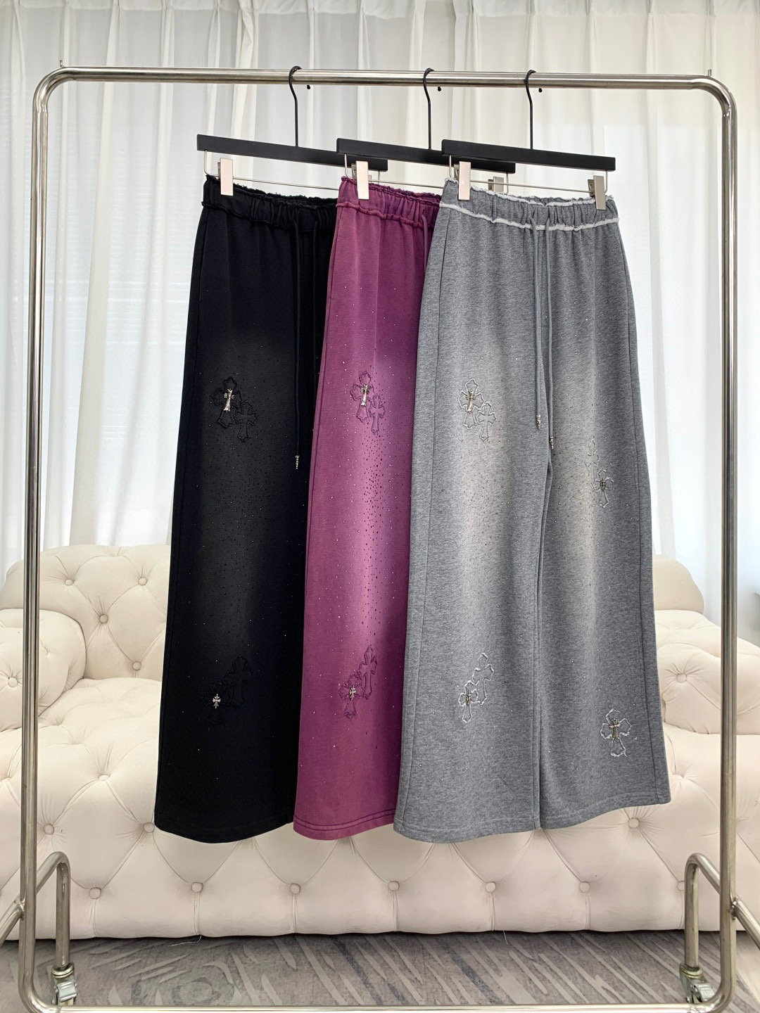 🛒𝐍𝐄𝐖 · 𝟐𝟎𝟐6/爆款现货原单品质 设计师｜26新款抽绳洗水休闲裤阔腿版型 包容性极好 渐变色视觉