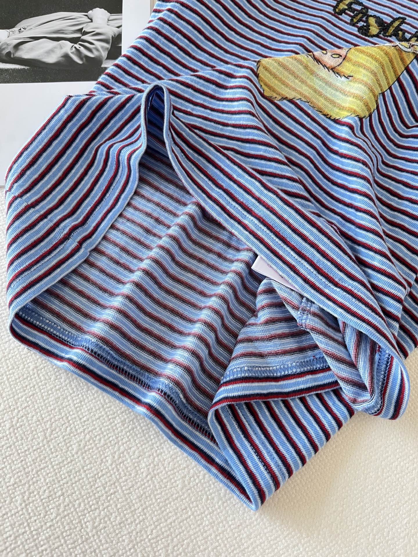 🛒𝐍𝐄𝐖 · 𝟐𝟎𝟐6/爆款现货【春夏上新】 设计师小众｜2026新款立体麦穗轮廓刺绣工艺款弹力T恤高订