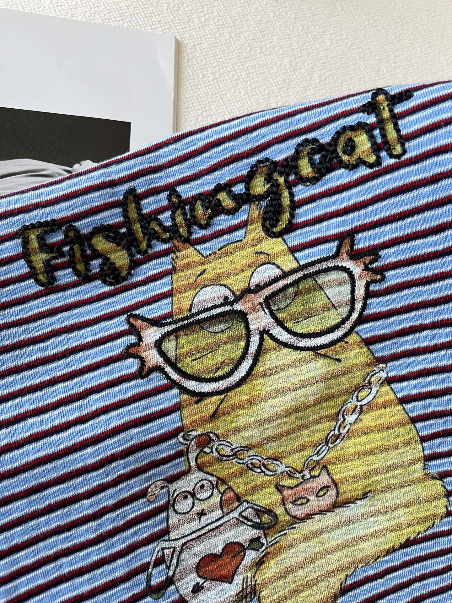 🛒𝐍𝐄𝐖 · 𝟐𝟎𝟐6/爆款现货【春夏上新】 设计师小众｜2026新款立体麦穗轮廓刺绣工艺款弹力T恤高订