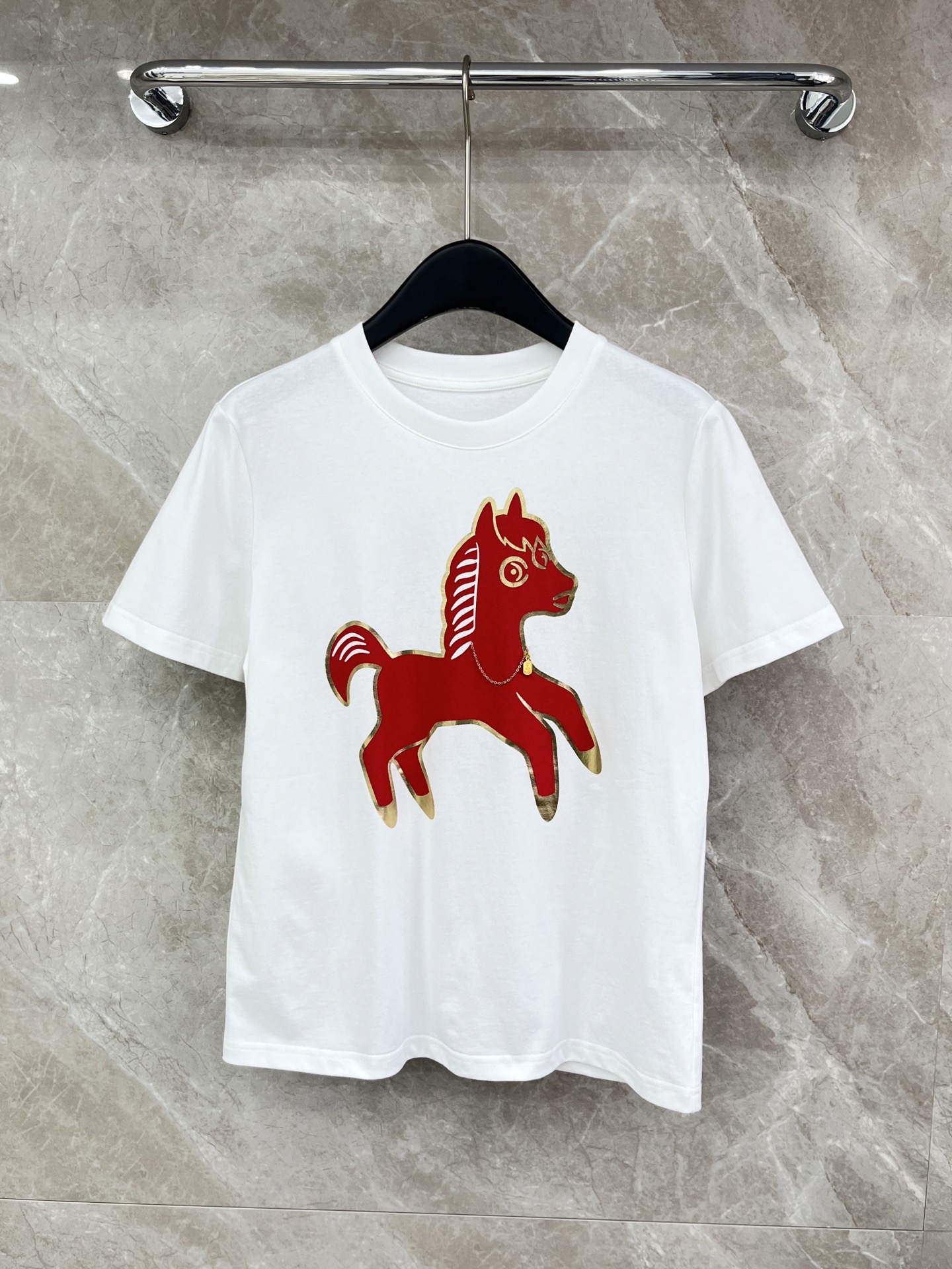 🛒𝐍𝐄𝐖 · 𝟐𝟎𝟐6/爆款现货原单品质 小众｜2026新品圆链条⛓️小马印花𝑇𝑒𝑒定制YB材质 透气舒