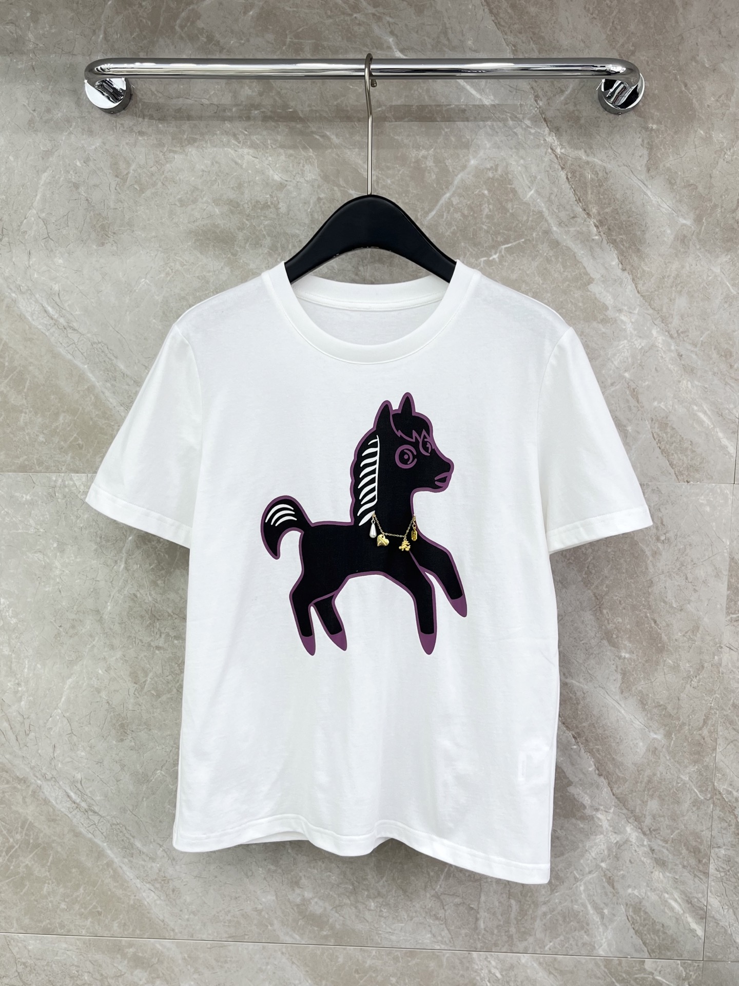 🛒𝐍𝐄𝐖 · 𝟐𝟎𝟐6/爆款现货原单品质 小众｜2026新品圆链条⛓️小马印花𝑇𝑒𝑒定制YB材质 透气舒