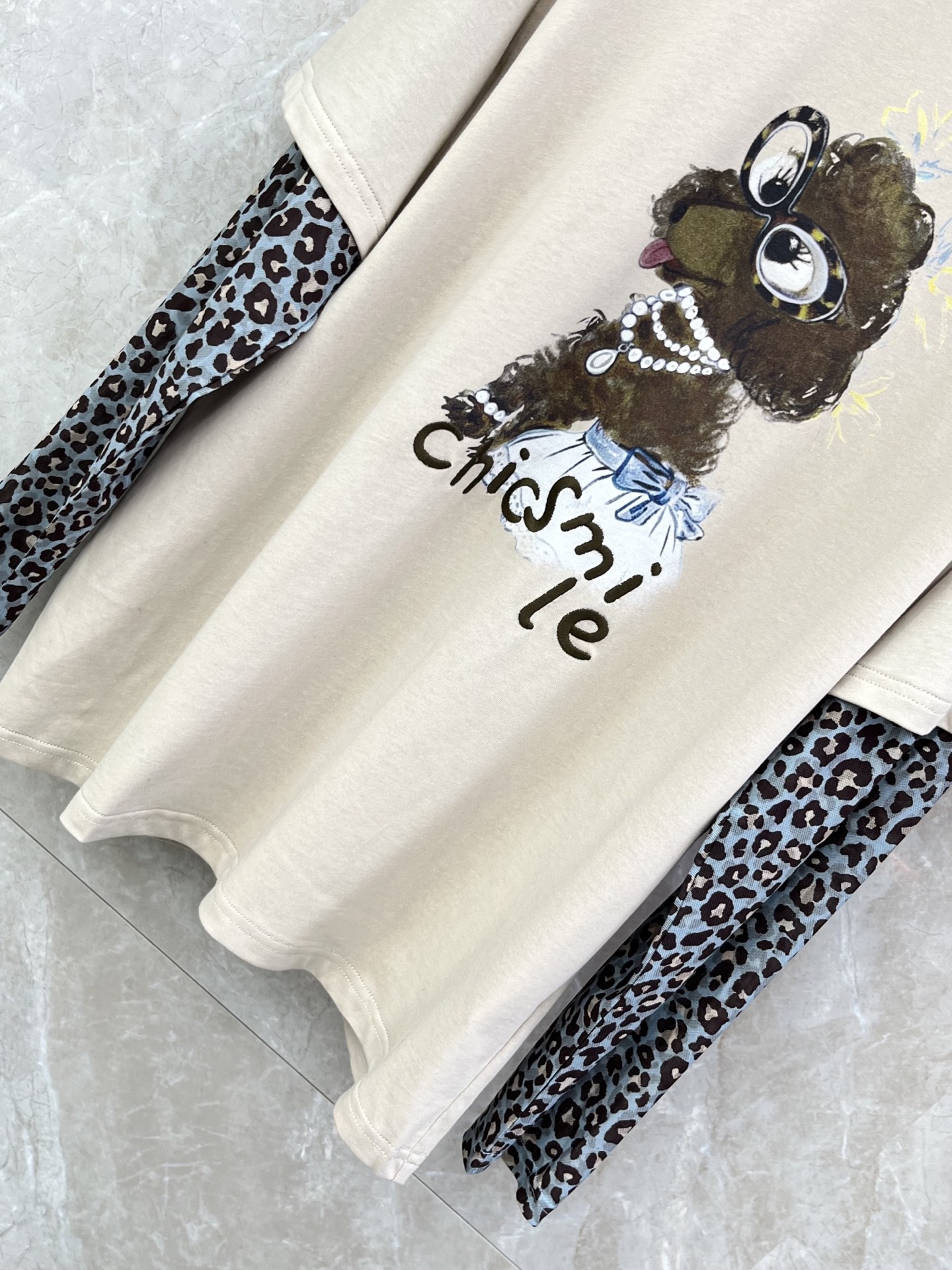 🛒𝐍𝐄𝐖 · 𝟐𝟎𝟐6/爆款现货原单品质 小众｜2026新品假两件圆领卡通印花刺绣字母𝑇𝑒𝑒定制YB材质