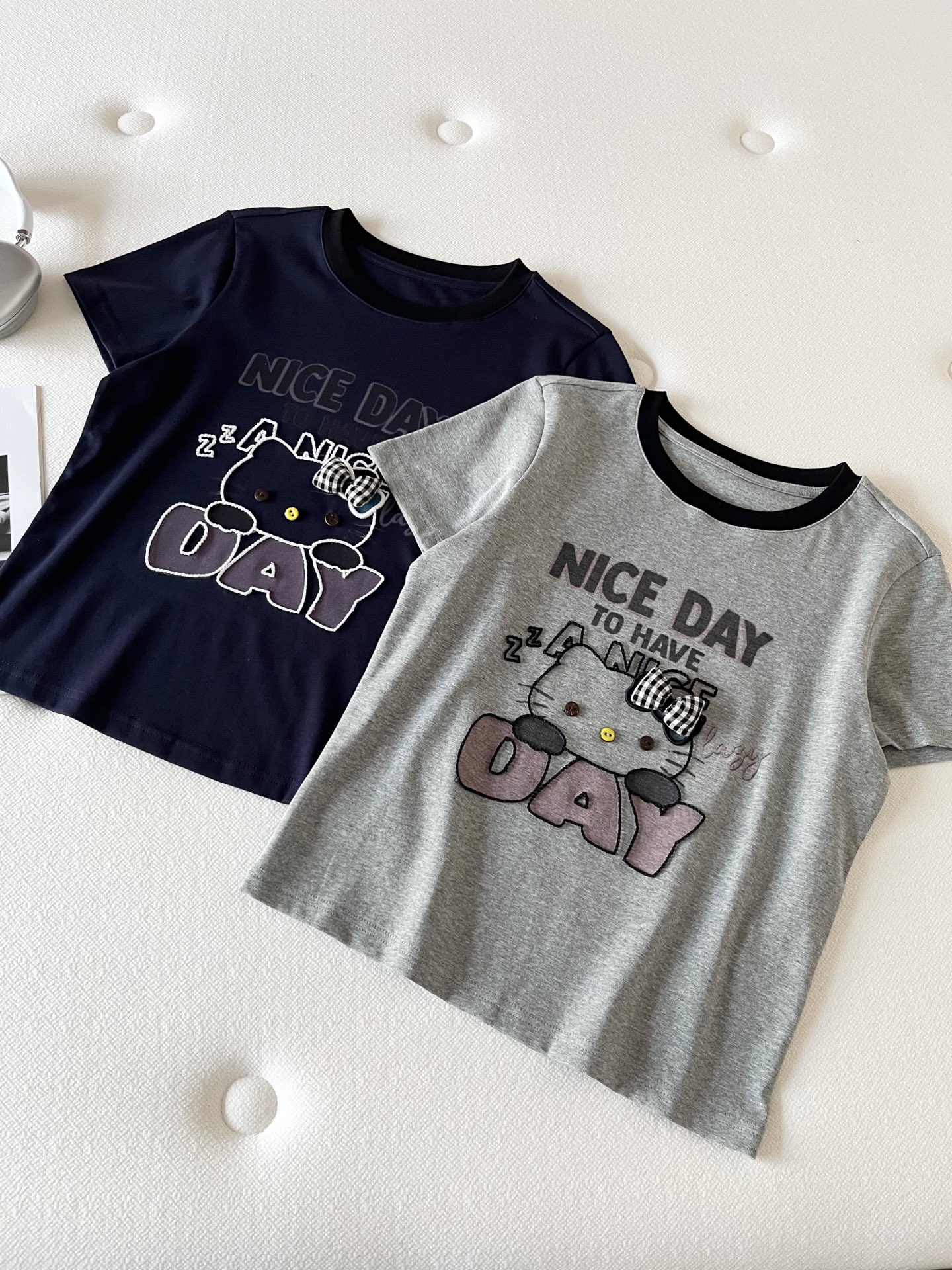 🛒𝐍𝐄𝐖 · 𝟐𝟎𝟐6/爆款现货【春夏上新】 设计师小众｜2026新款kitty 刺绣立体蝴蝶结工艺款弹