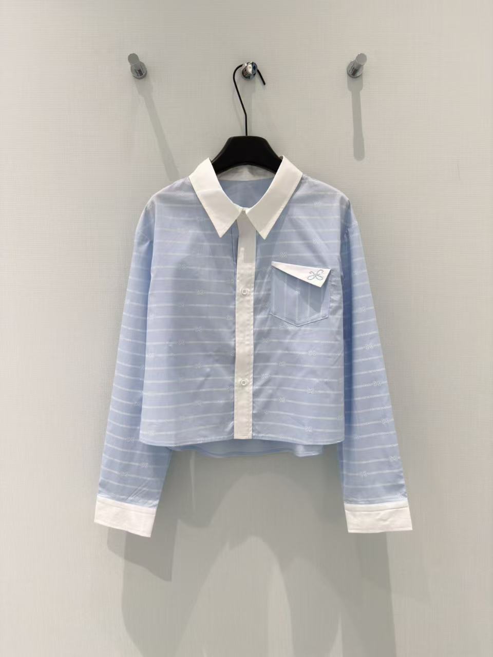 🛒𝐍𝐄𝐖 · 𝟐𝟎𝟐6/爆款现货【早春新款】小众｜2026条纹印花衬衫定制YB材质 舒适好穿 挺括有型 