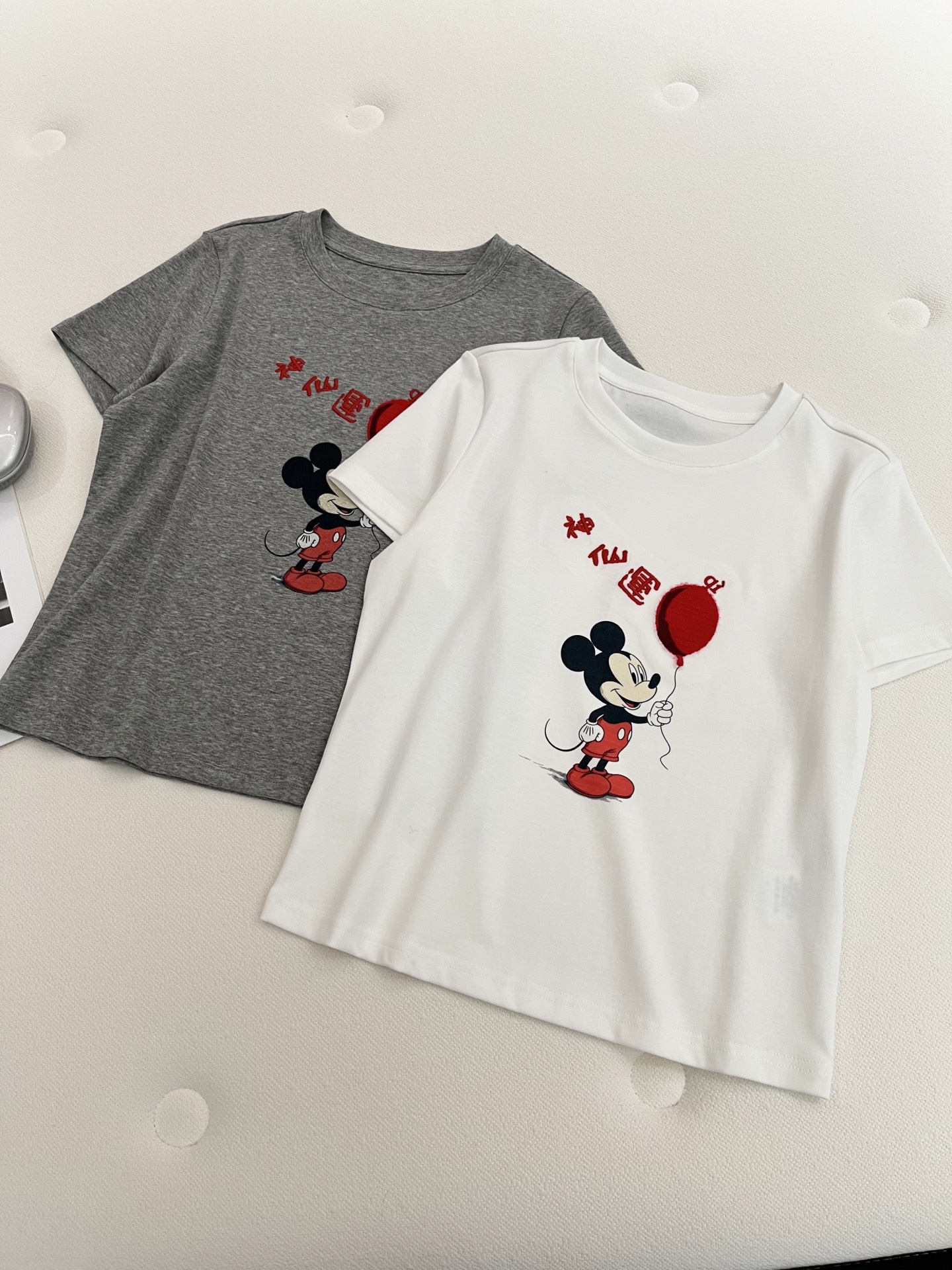 🛒𝐍𝐄𝐖 · 𝟐𝟎𝟐6/爆款现货【春夏上新】 设计师小众｜2026新款米奇限定刺绣工艺款弹力T恤高订面料
