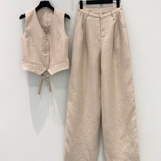 🛒𝐍𝐄𝐖 · 𝟐𝟎𝟐6/爆款现货【春夏上新】设计师|26新品老钱风亚麻条纹长裤套装!高端定制马甲,搭配阔 🛒𝐍𝐄𝐖 · 𝟐𝟎𝟐6/爆款现货【春夏上新】设计师|26新品老钱风亚麻条纹长裤套装!高端定制马甲,搭配阔