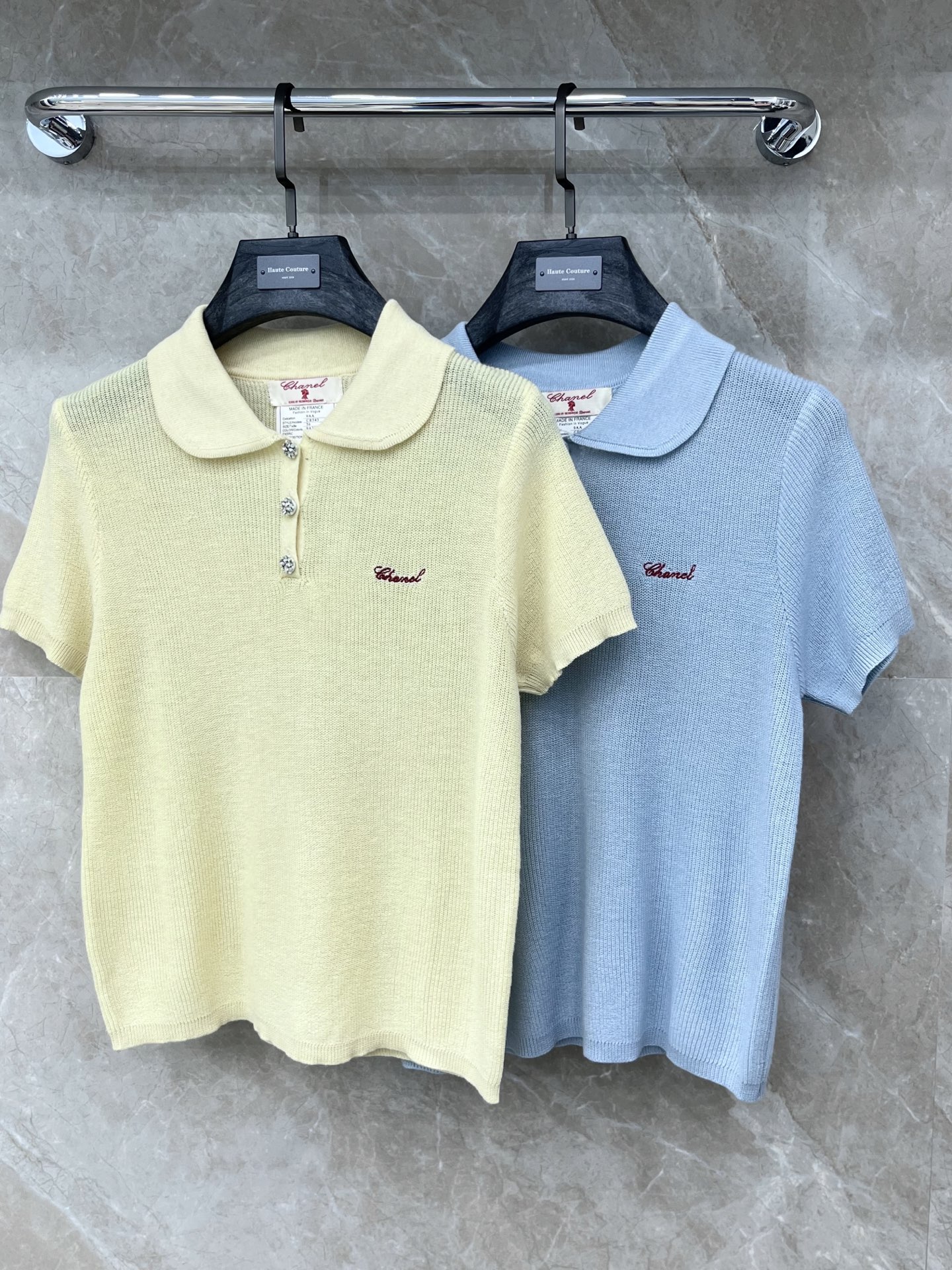🛒𝐍𝐄𝐖 · 𝟐𝟎𝟐6/爆款现货设计师 小众｜26新品娃娃领羊绒针织短袖叠穿王炸单品，精致常规版型上身巨