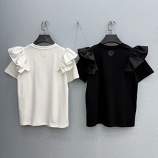🛒𝐍𝐄𝐖 · 𝟐𝟎𝟐6/爆款现货【春夏上新】 Lv*|2026新款荷叶边拼接工艺款T恤高订面料,百搭版型 🛒𝐍𝐄𝐖 · 𝟐𝟎𝟐6/爆款现货【春夏上新】 Lv*|2026新款荷叶边拼接工艺款T恤高订面料,百搭版型