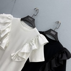🛒𝐍𝐄𝐖 · 𝟐𝟎𝟐6/爆款现货【春夏上新】 Lv*|2026新款荷叶边拼接工艺款T恤高订面料,百搭版型 🛒𝐍𝐄𝐖 · 𝟐𝟎𝟐6/爆款现货【春夏上新】 Lv*|2026新款荷叶边拼接工艺款T恤高订面料,百搭版型