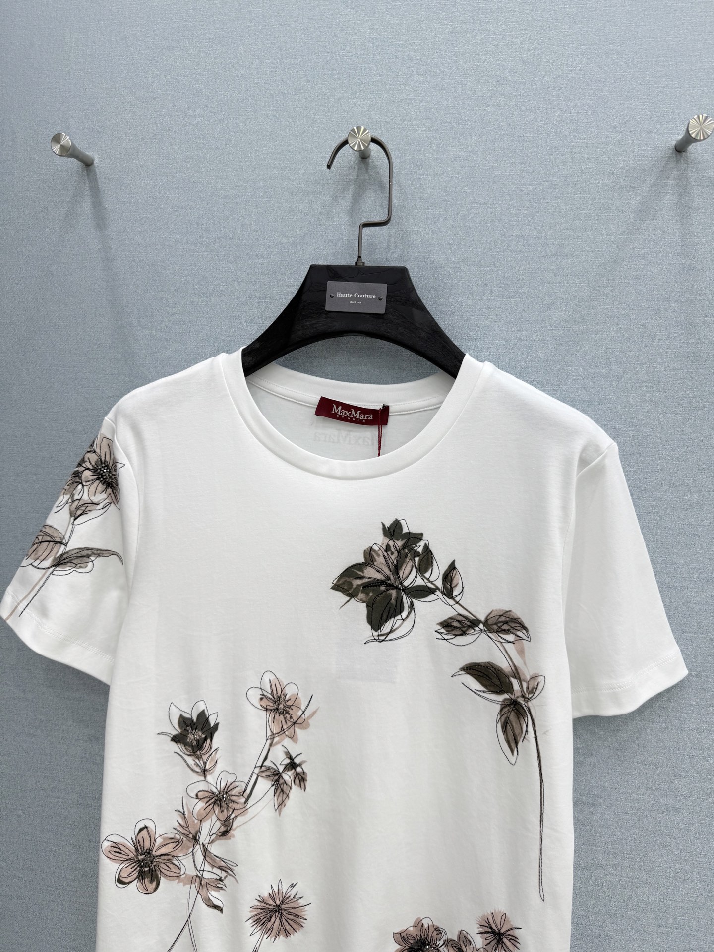 🛒𝐍𝐄𝐖 · 𝟐𝟎𝟐6/爆款现货原单品质  Max*｜精致印花烫钻短袖T恤高订面料 亲肤透气舒适标志性字