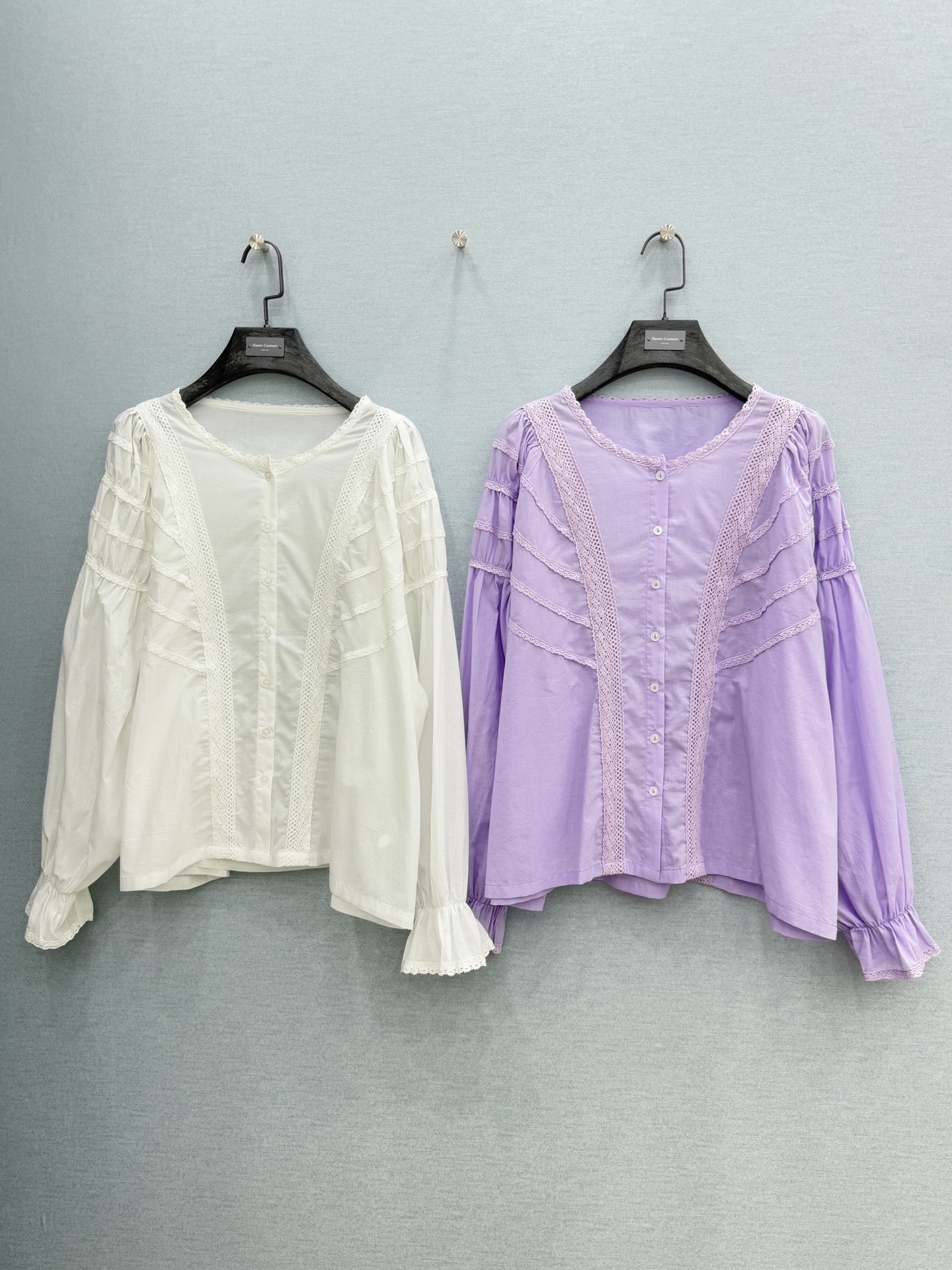 🛒𝐍𝐄𝐖 · 𝟐𝟎𝟐6/爆款现货原单品质 小众*｜2026新款蕾丝拼接刺绣衬衫精致版型，花边刺绣，高级肌