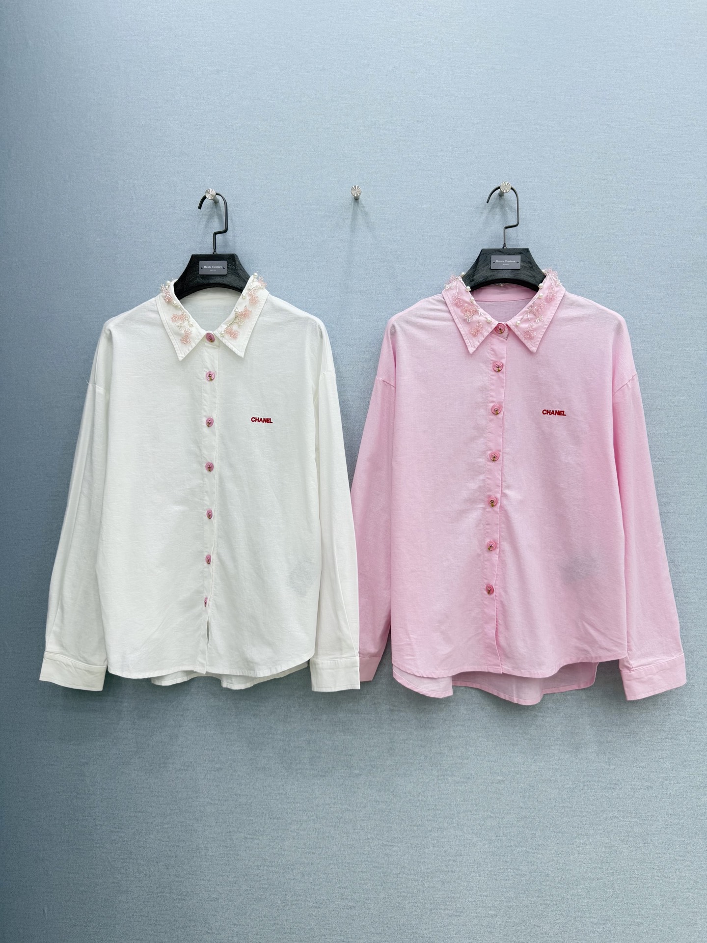 🛒𝐍𝐄𝐖 · 𝟐𝟎𝟐6/爆款现货【早春新款】设计师｜2026重工订珠棉麻衬衫定制YB材质 舒适好穿 清新