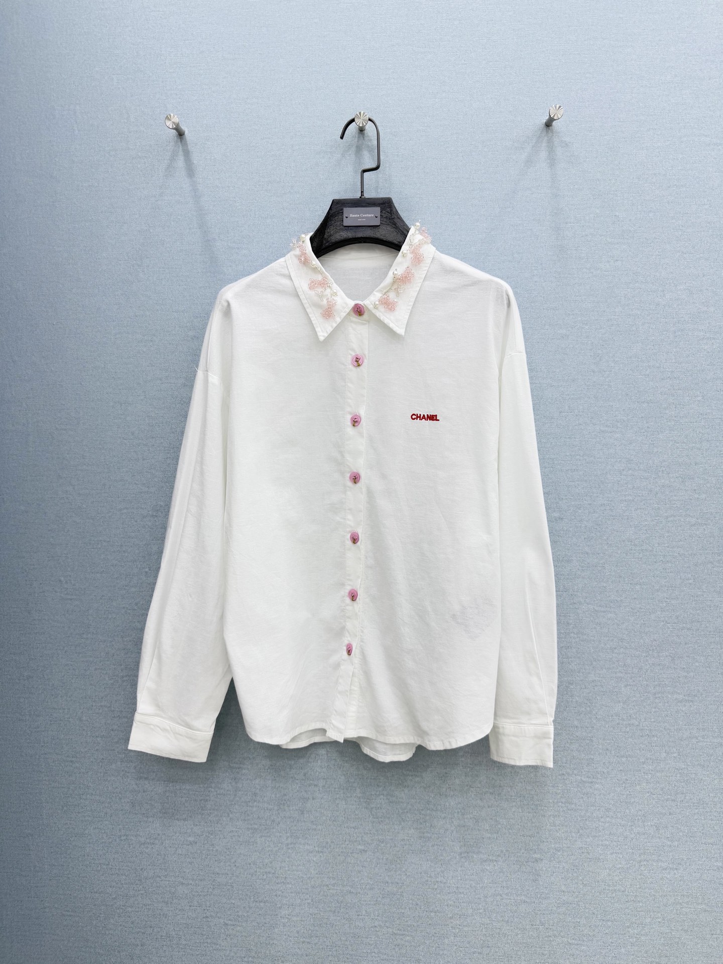 🛒𝐍𝐄𝐖 · 𝟐𝟎𝟐6/爆款现货【早春新款】设计师｜2026重工订珠棉麻衬衫定制YB材质 舒适好穿 清新
