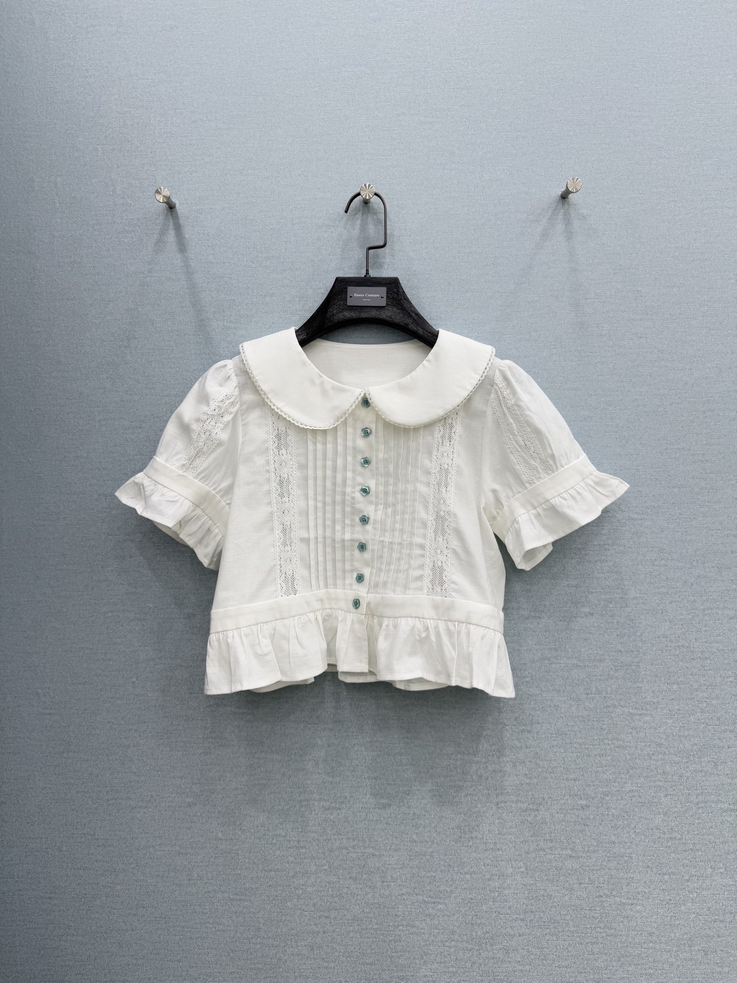 🛒𝐍𝐄𝐖 · 𝟐𝟎𝟐6/爆款现货原单品质 小众*｜2026新品蕾丝拼接娃娃领衬衫精致小版型，高级肌理细腻