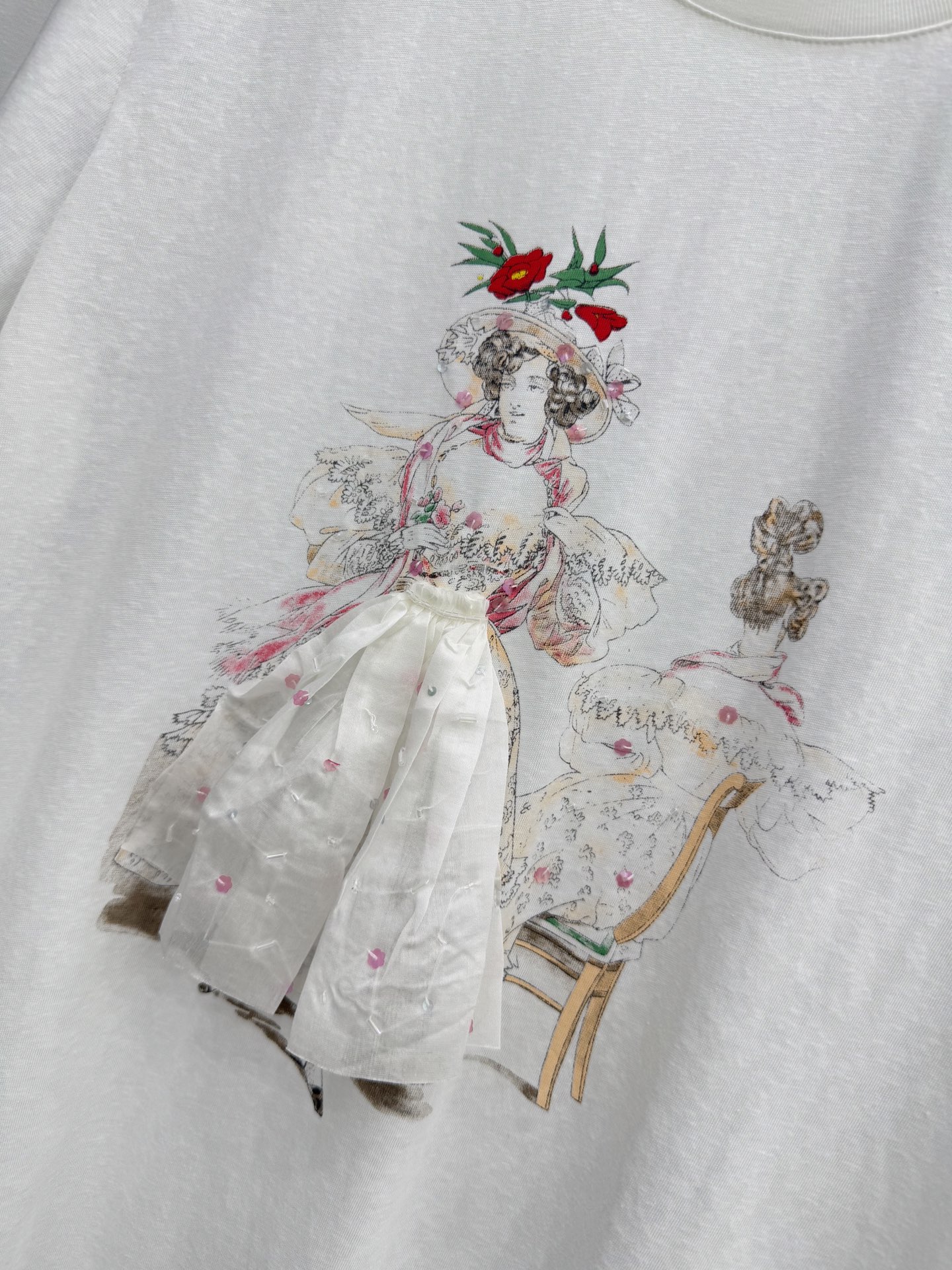 🛒𝐍𝐄𝐖 · 𝟐𝟎𝟐6/爆款现货原单品质 小众*｜精致印花订珠短袖T恤高订面料 亲肤透气舒适标志性字母图