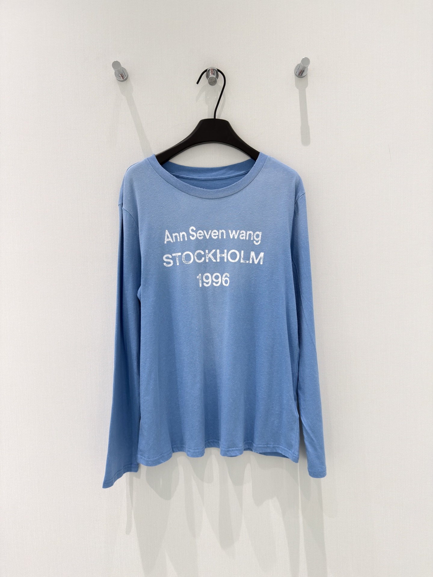 🛒𝐍𝐄𝐖 · 𝟐𝟎𝟐6/爆款现货【春夏上新】 设计师小众｜2026撞色印花长袖洗水工艺T恤原版定制棉麻面