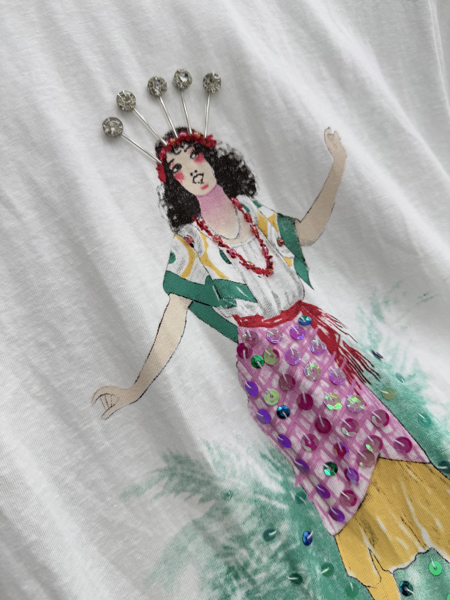 🛒𝐍𝐄𝐖 · 𝟐𝟎𝟐6/爆款现货原单品质 小众*｜精致印花订珠短袖T恤高订面料 亲肤透气舒适标志性字母图