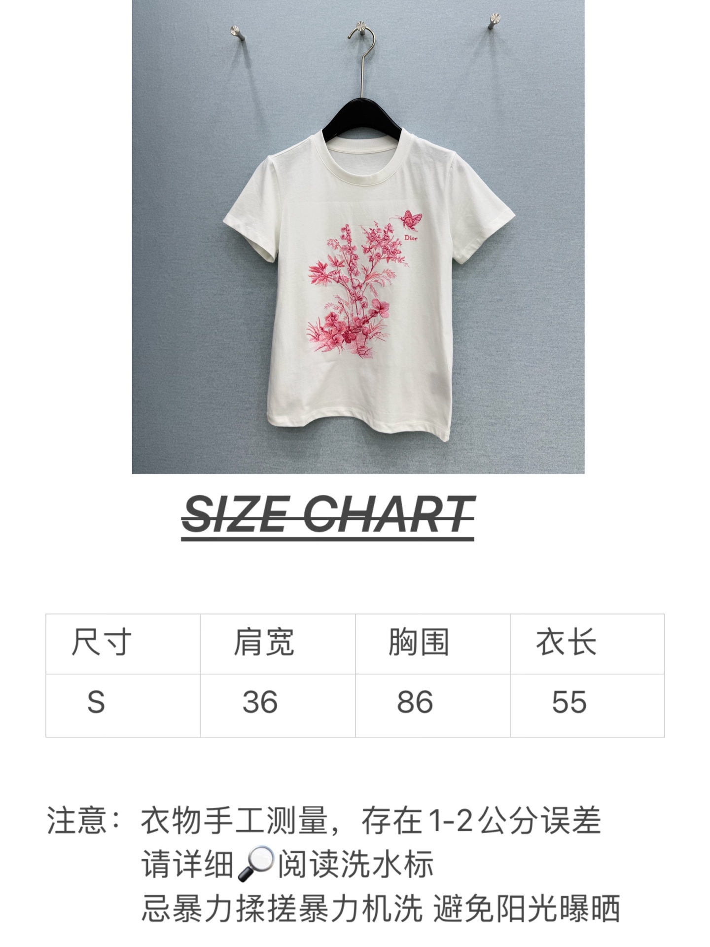 🛒𝐍𝐄𝐖 · 𝟐𝟎𝟐6/爆款现货【春夏上新】 Di*｜2026新款刺绣T恤高订面料，百搭版型 ，上身的触