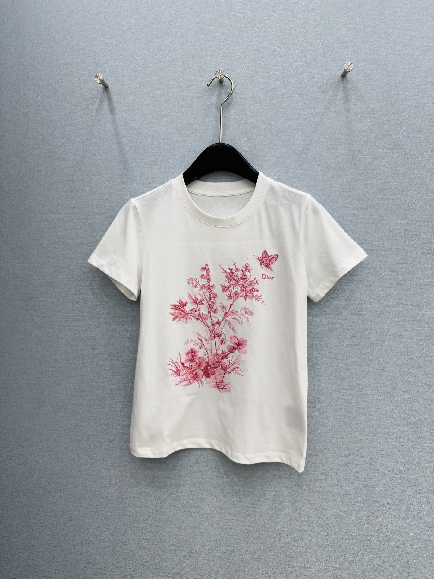 🛒𝐍𝐄𝐖 · 𝟐𝟎𝟐6/爆款现货【春夏上新】 Di*｜2026新款刺绣T恤高订面料，百搭版型 ，上身的触