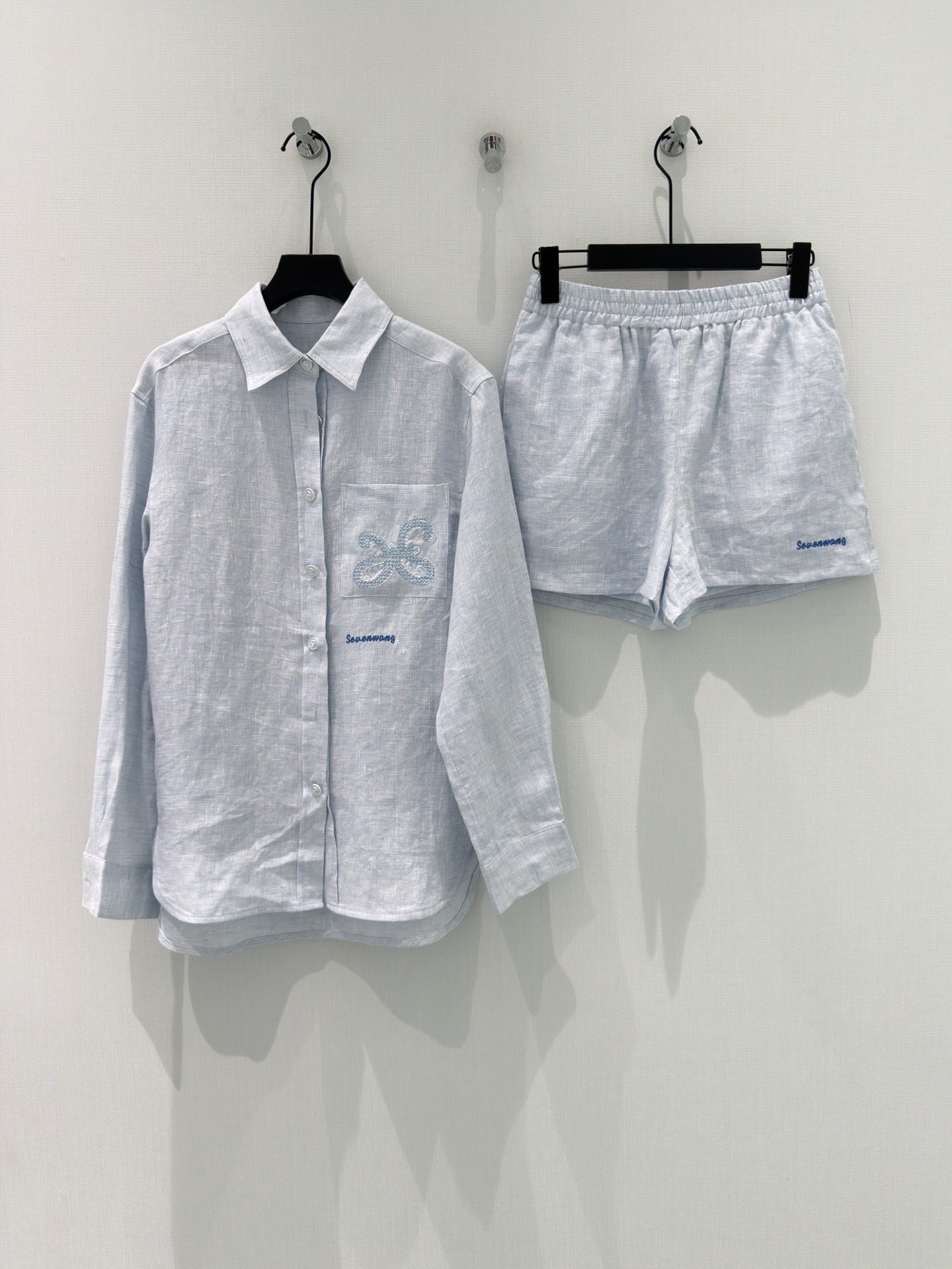 🛒𝐍𝐄𝐖 · 𝟐𝟎𝟐6/爆款现货【春夏上新】设计师｜26新品重工麻料系列衬衫短裤套装！高端定制衬衫，搭配