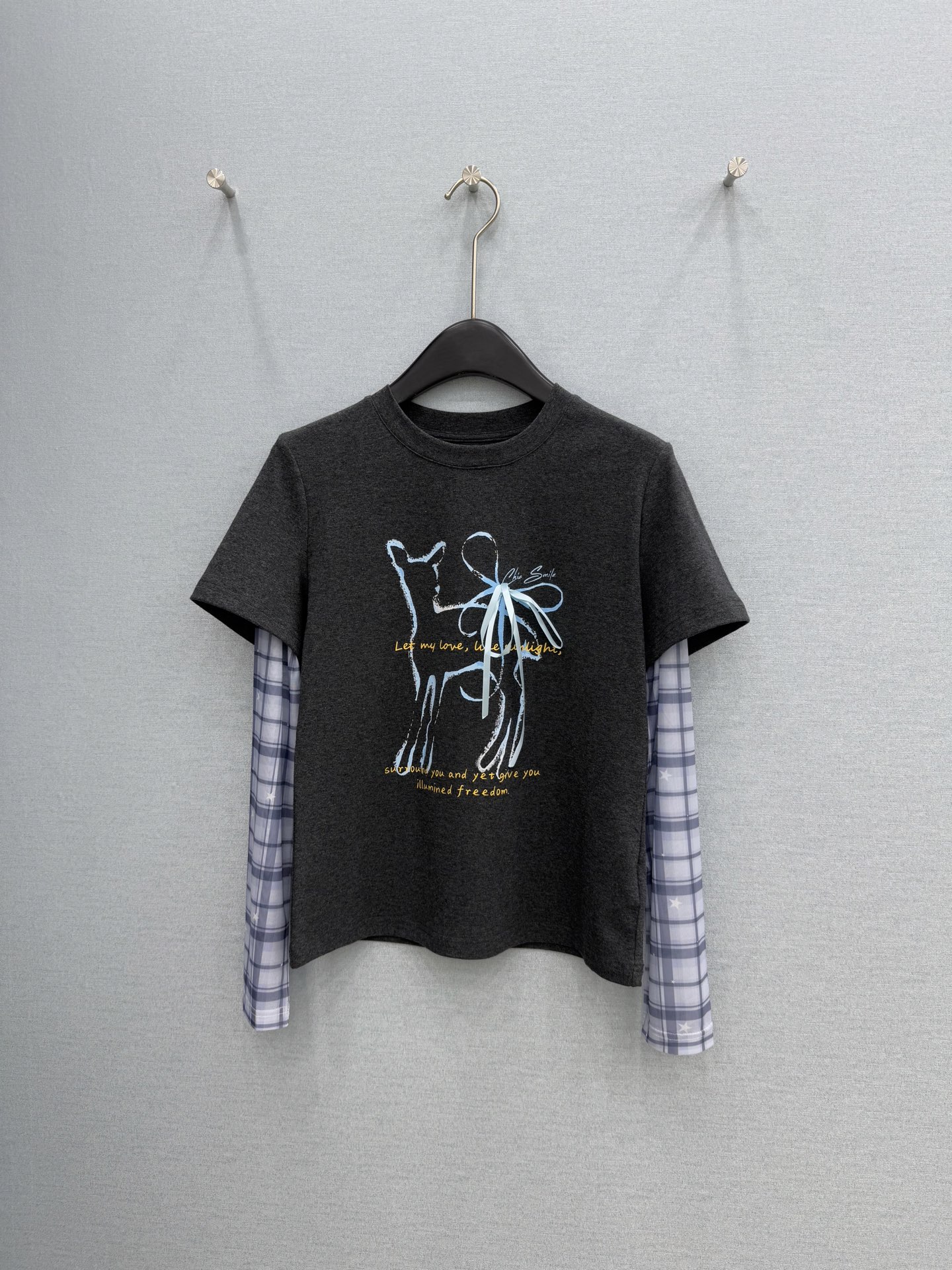 🛒𝐍𝐄𝐖 · 𝟐𝟎𝟐6/爆款现货原单品质 小众*｜网纱拼接假两件防晒T恤高订面料 亲肤透气舒适标志性字母