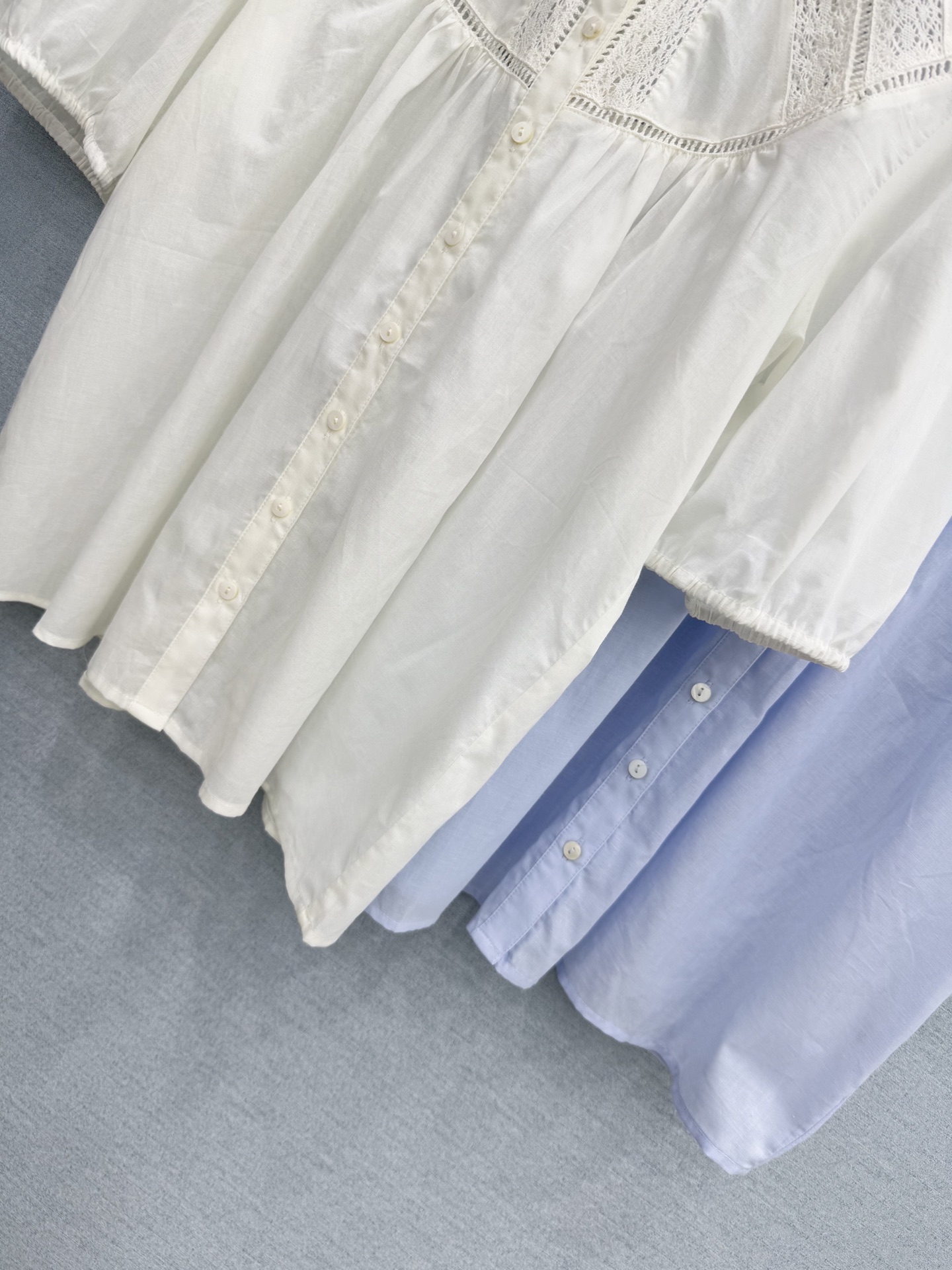 🛒𝐍𝐄𝐖 · 𝟐𝟎𝟐6/爆款现货原单品质 小众*｜2026新品蕾丝拼接衬衫精致版型，高级肌理细腻 极简主