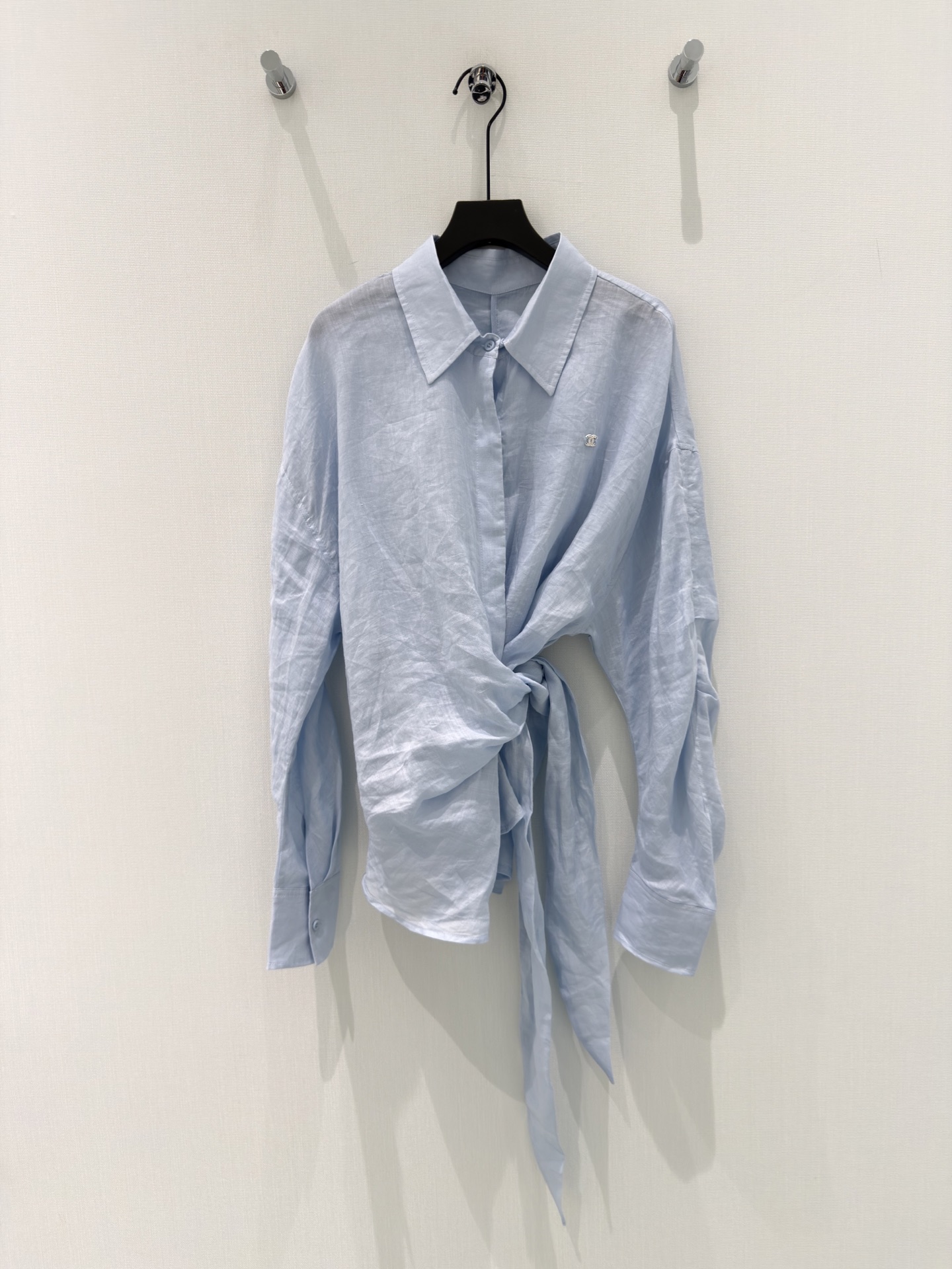 🛒𝐍𝐄𝐖 · 𝟐𝟎𝟐6/爆款现货【春夏上新】设计师｜26新品重工麻料系带衬衫高端定制 极简主义风法式优雅