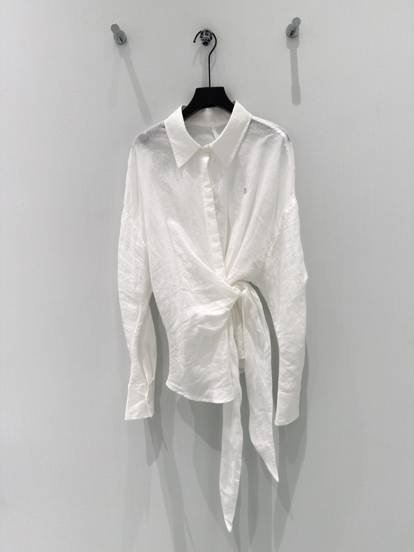 🛒𝐍𝐄𝐖 · 𝟐𝟎𝟐6/爆款现货【春夏上新】设计师｜26新品重工麻料系带衬衫高端定制 极简主义风法式优雅