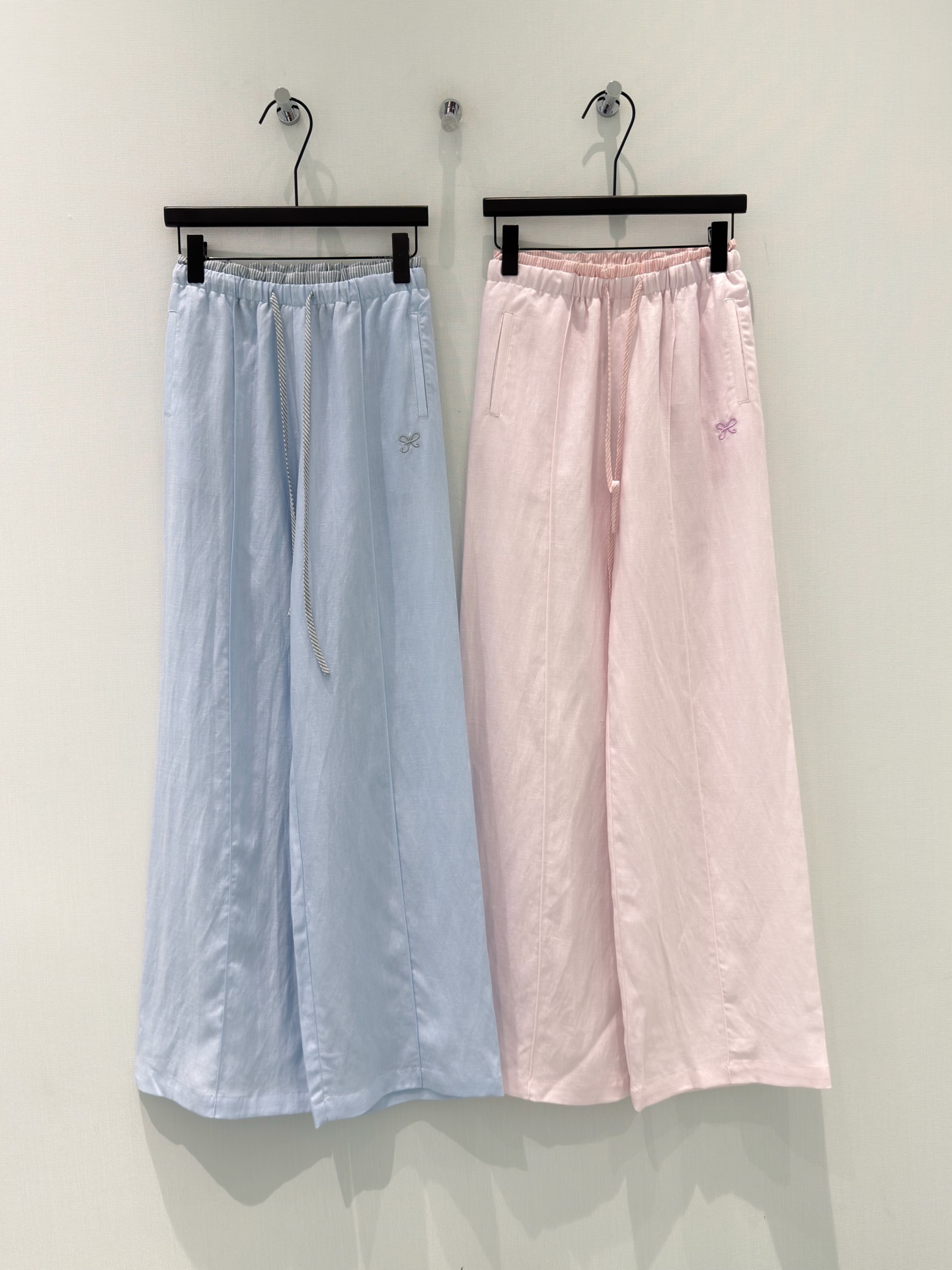 🛒𝐍𝐄𝐖 · 𝟐𝟎𝟐6/爆款现货【春夏上新】设计师｜26新品天丝亚麻休闲裤高端定制条纹拼接抽绳长裤极简主