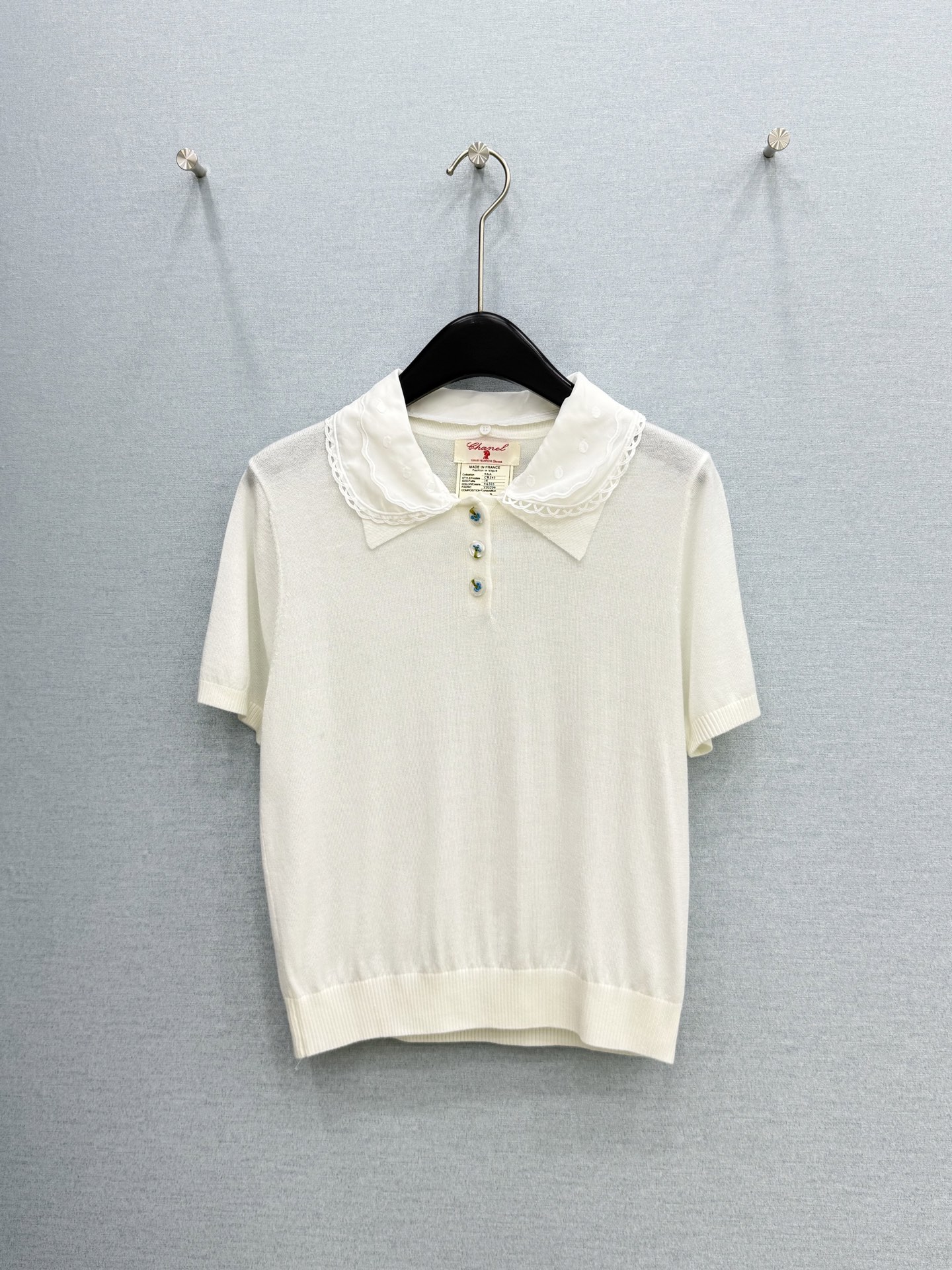🛒𝐍𝐄𝐖 · 𝟐𝟎𝟐6/爆款现货高端订制  小众｜26新品可拆卸花边领针织衫王炸单品，精致常规版型上身巨