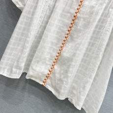 🛒𝐍𝐄𝐖 · 𝟐𝟎𝟐6/爆款现货原单品质 小众*|2026新品娃娃领绣边打条短袖衬衫精致版型,高级肌理 🛒𝐍𝐄𝐖 · 𝟐𝟎𝟐6/爆款现货原单品质 小众*|2026新品娃娃领绣边打条短袖衬衫精致版型,高级肌理