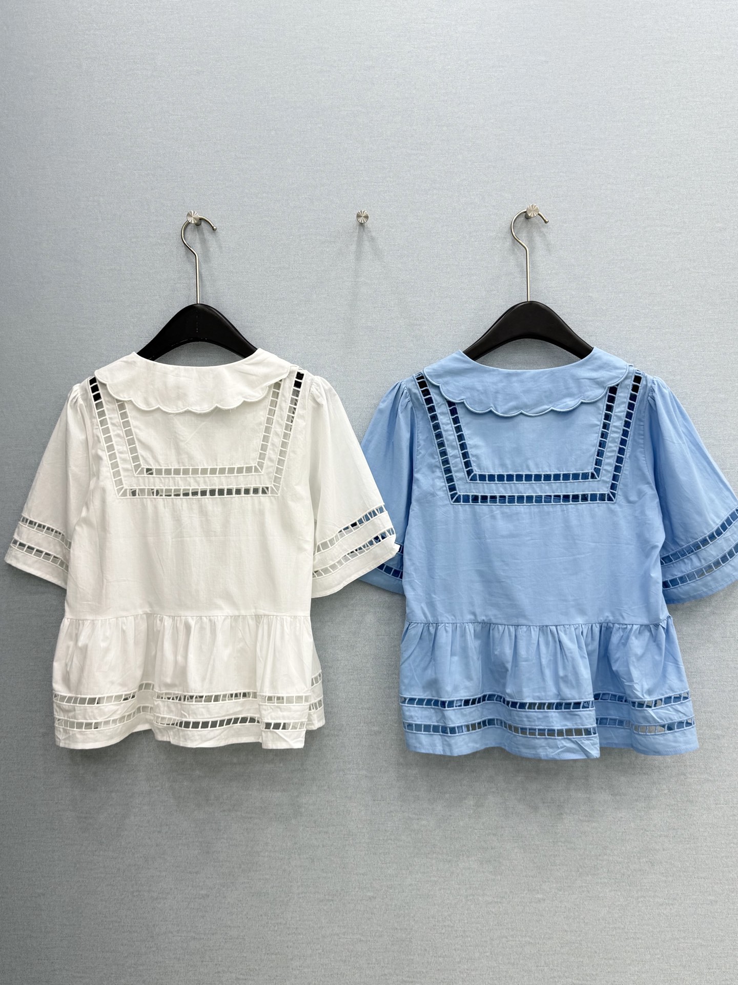 🛒𝐍𝐄𝐖 · 𝟐𝟎𝟐6/爆款现货原单品质  小众*｜2026新品娃娃领花边镂空刺绣衬衫精致版型，高级肌理