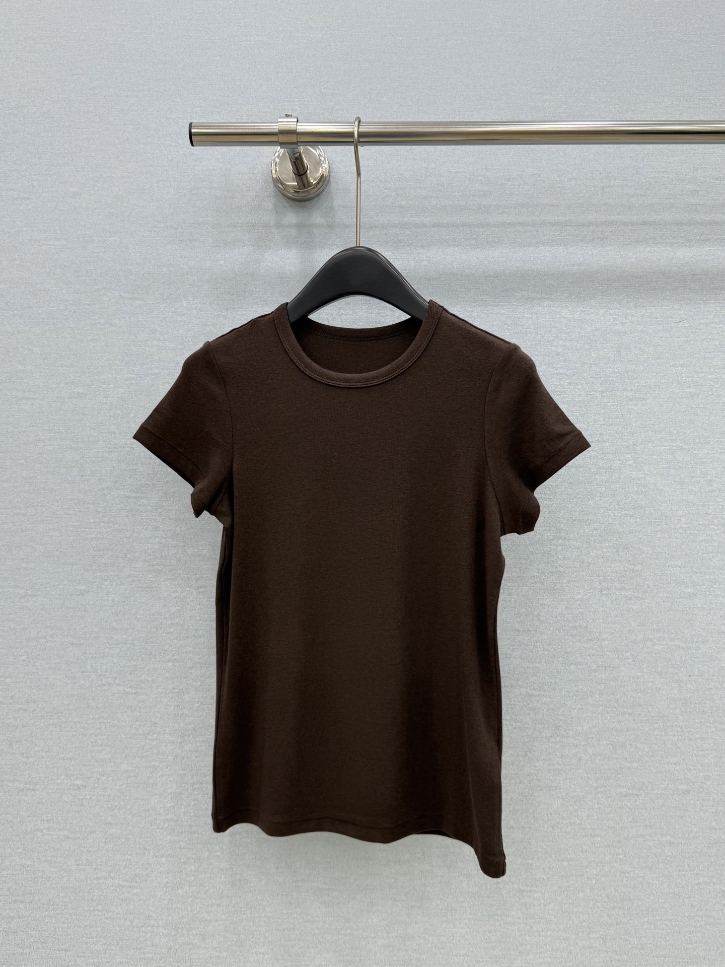 🛒𝐍𝐄𝐖 · 𝟐𝟎𝟐6/爆款现货【原版定制】The Ro* ｜2026新品专柜圆领毛感极简弹力𝑇𝑒𝑒定制