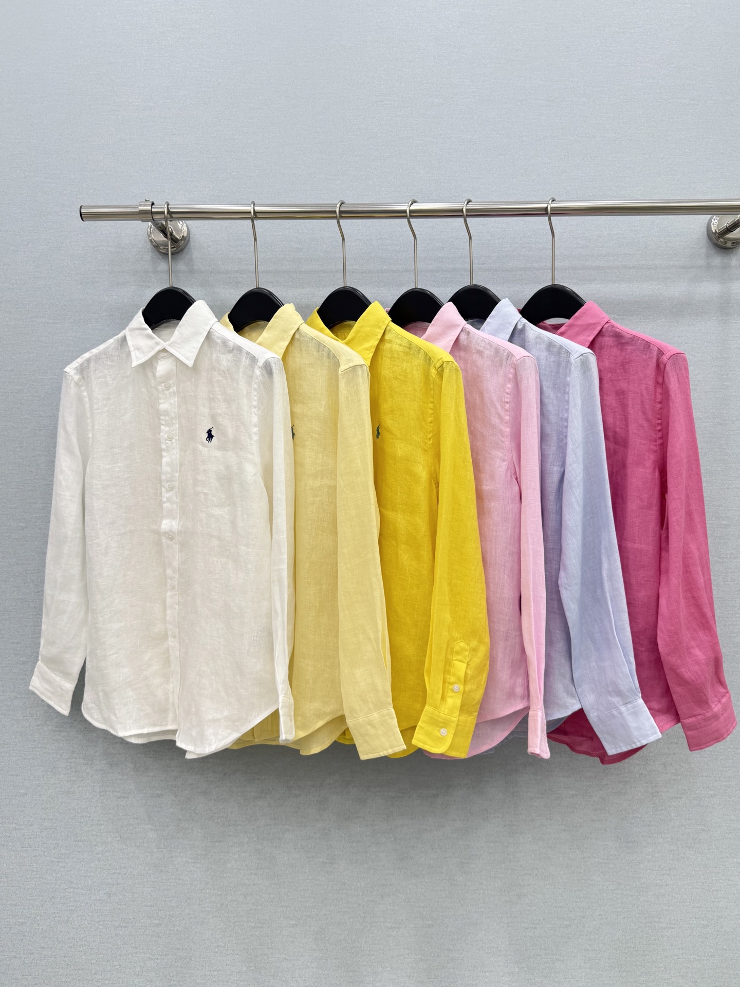 🛒𝐍𝐄𝐖 · 𝟐𝟎𝟐6/爆款现货【原版定制】Ral*拉夫 ｜2026新品订染刺绣麻料休闲衬衫 「系列款」