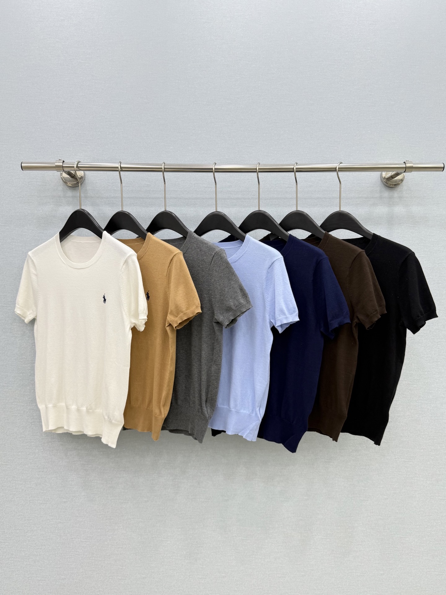 🛒𝐍𝐄𝐖 · 𝟐𝟎𝟐6/爆款现货【原版定制】Ral*拉夫 ｜2026新品专柜圆领极简弹力刺绣针织衫 系列