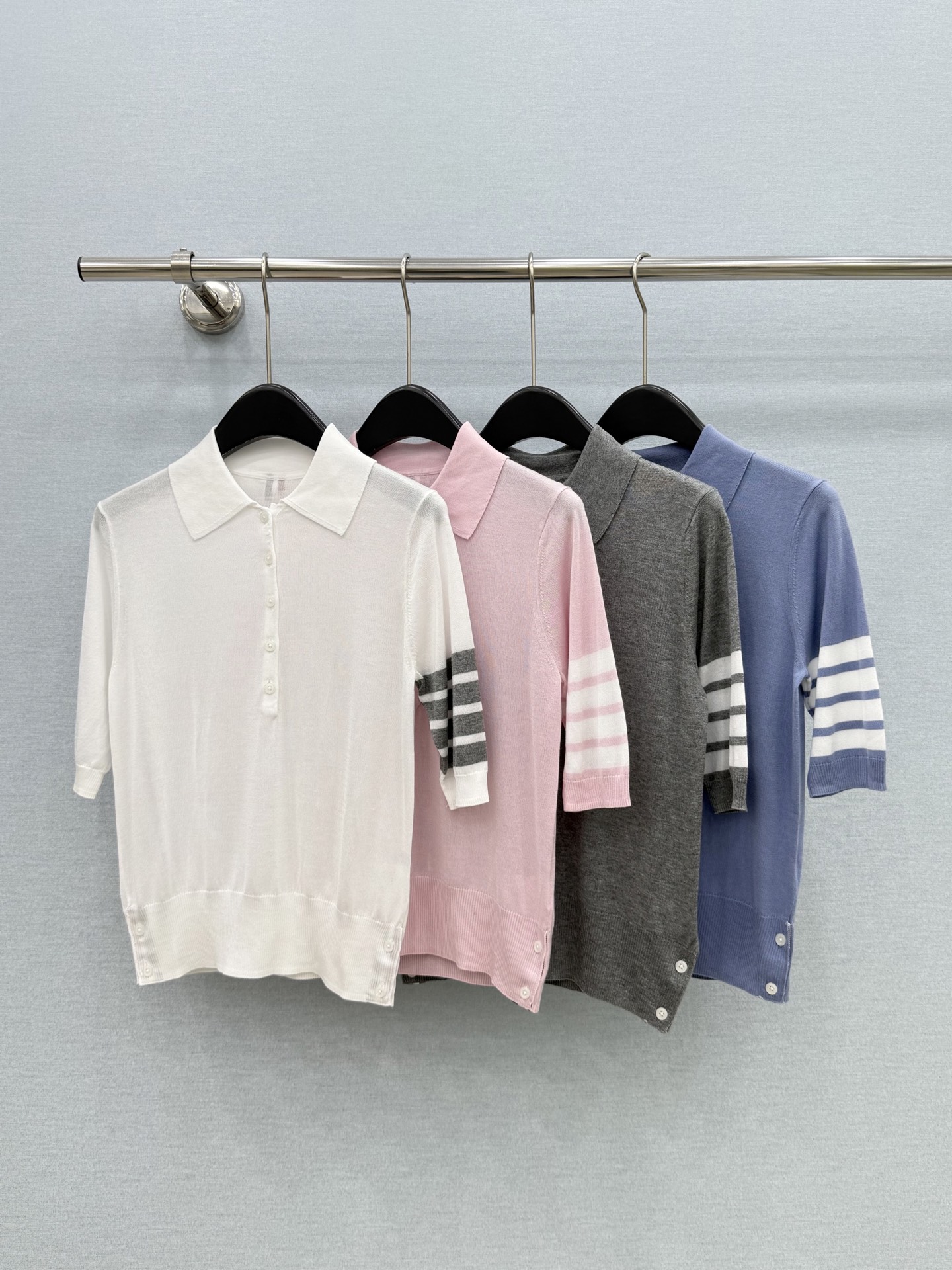 🛒𝐍𝐄𝐖 · 𝟐𝟎𝟐6/爆款现货【原版定制】Tb ｜2026新品专柜圆领经典Polo弹力针织衫 系列款定