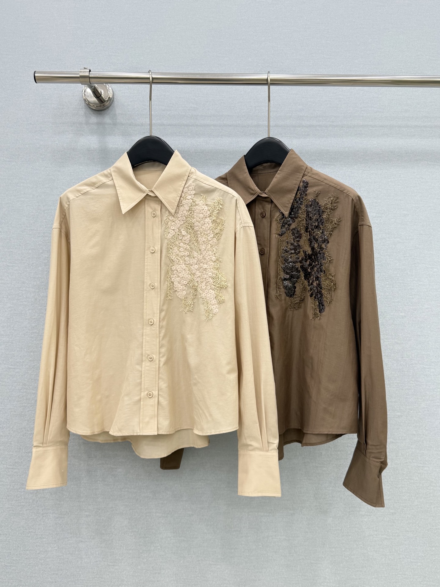 🛒𝐍𝐄𝐖 · 𝟐𝟎𝟐6/爆款现货【原版定制】BC｜2026新品订染重工刺绣丝棉休闲衬衫 定制YB 20%