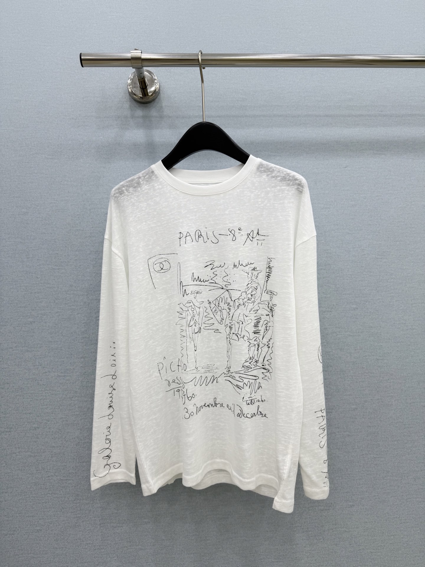 🛒𝐍𝐄𝐖 · 𝟐𝟎𝟐6/爆款现货【春夏上新】 设计师小众｜2026新款涂鸦印花防晒长袖T恤高订面料，百搭